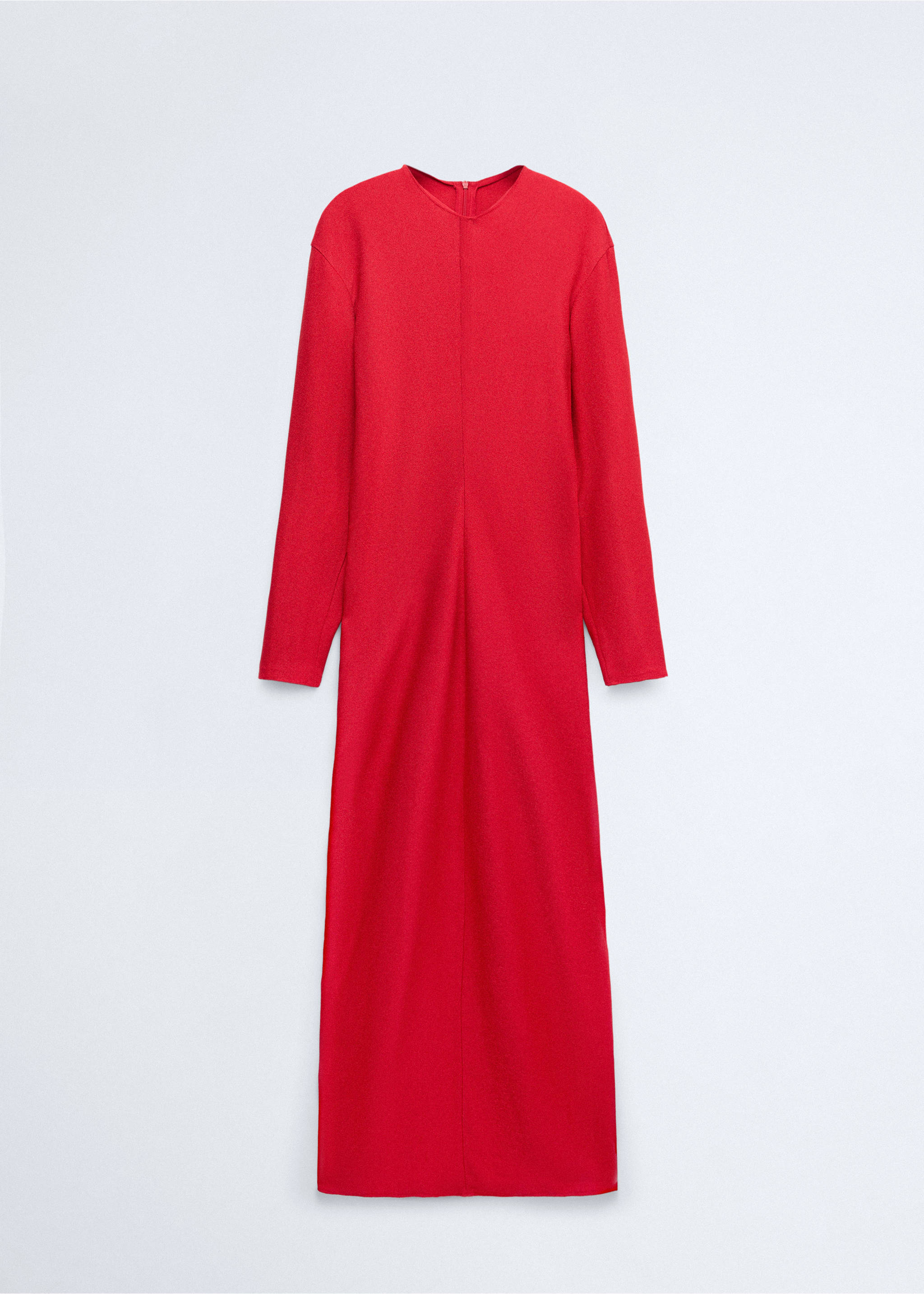 A-line dress with gathered details - Article without model, Red. Ref: 37045873-00.