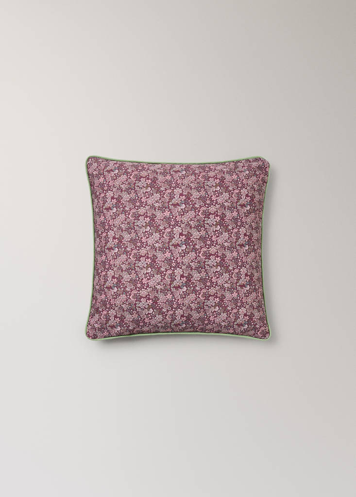 Floral print cushion cover 30x40 cm — Coral Red