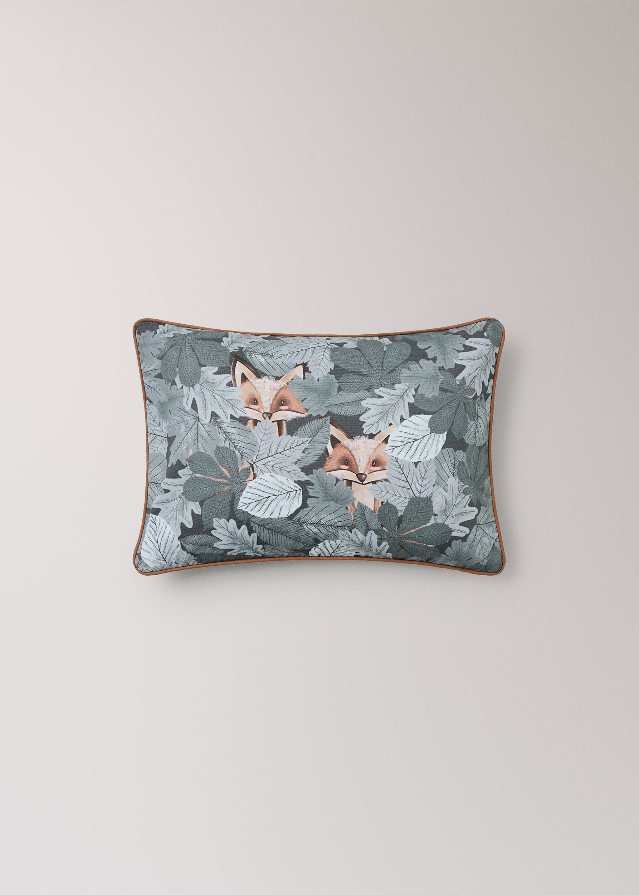 100% cotton cushion cover, 30 x 40 cm - Article without model, Forest Green. Ref: 37045876-00.