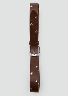 Star stud belt — Medium Brown 4