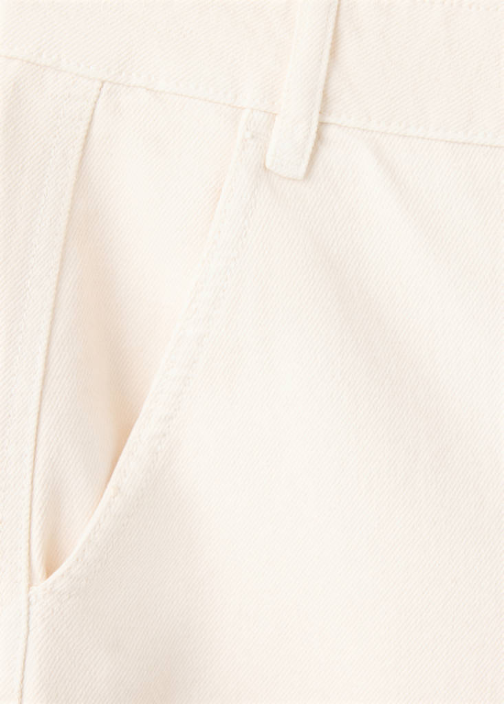 Mid-rise balloon jeans — Ecru