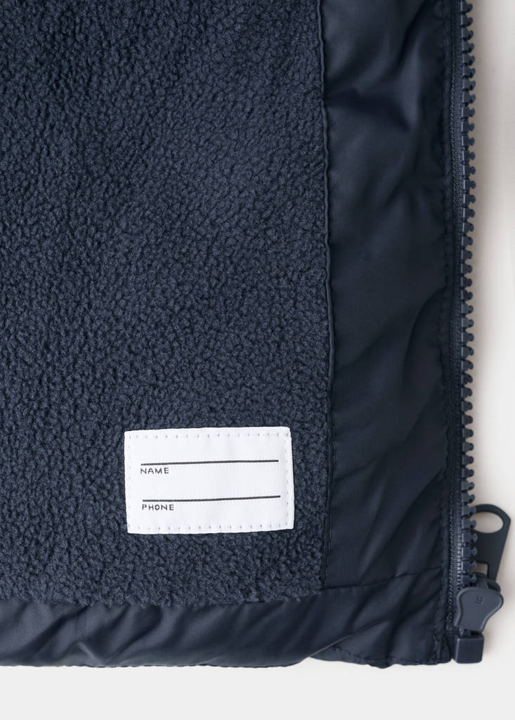 Hood puffer coat — Navy