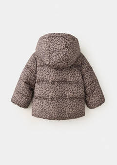 Leopard print padded anorak — Brown 3