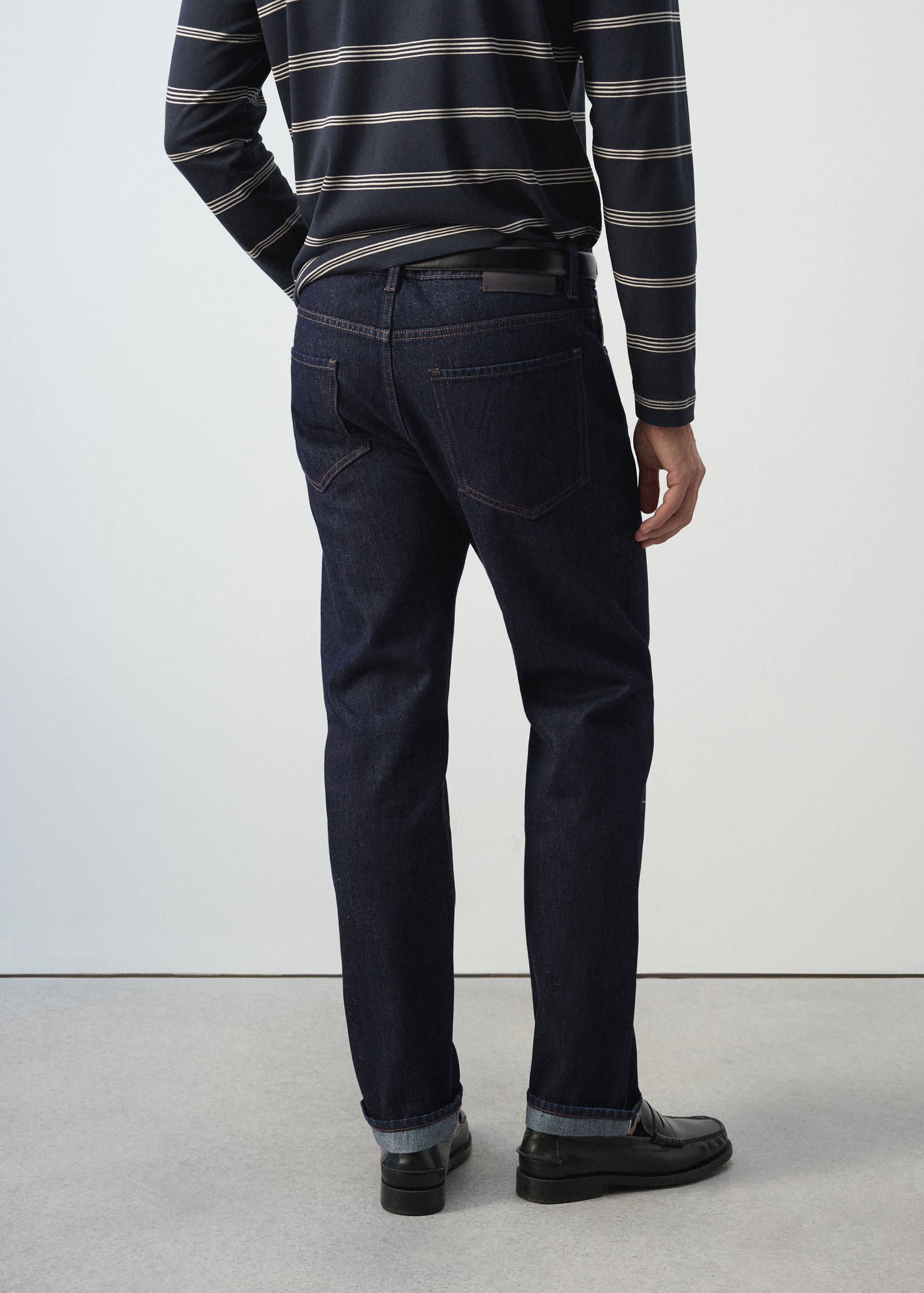 Regular fit jeans 100% cotton - Reverse of the article