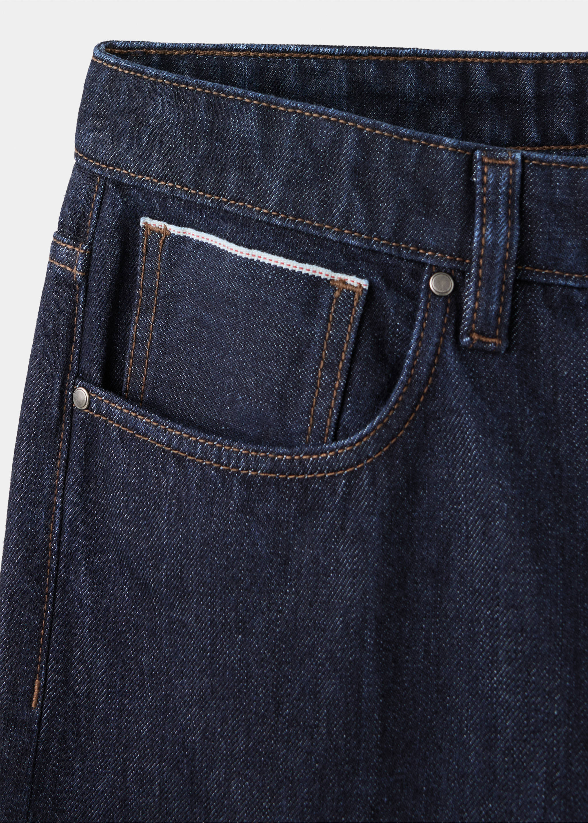 Regular fit jeans 100% cotton - Details of the article 0, Open Blue. Ref: 37045974-00.
