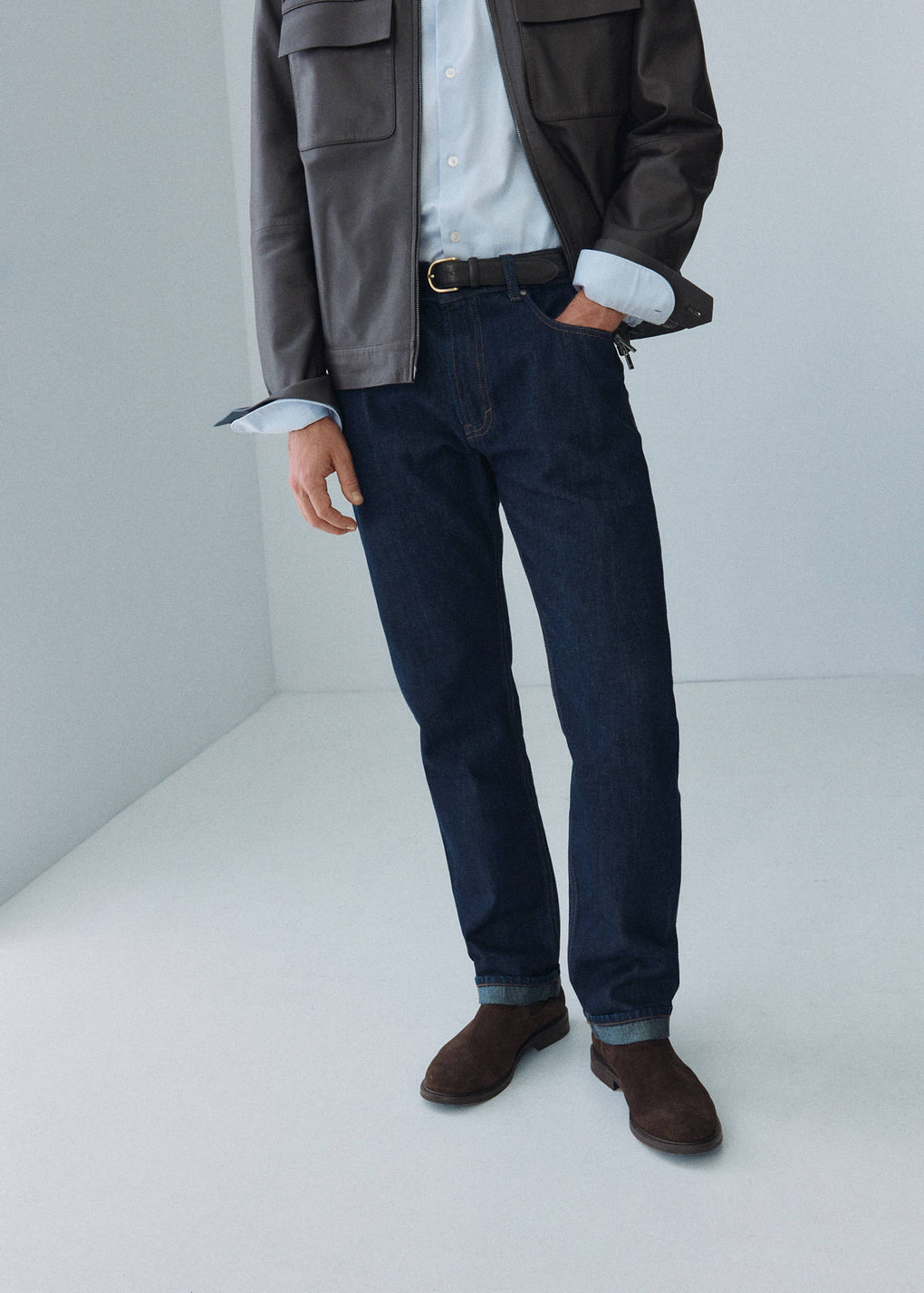 Pola selvedge regular-fit jeans — Open Blue