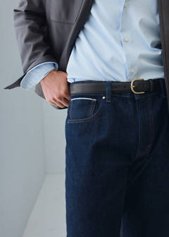 Pola selvedge regular-fit jeans — Open Blue 17