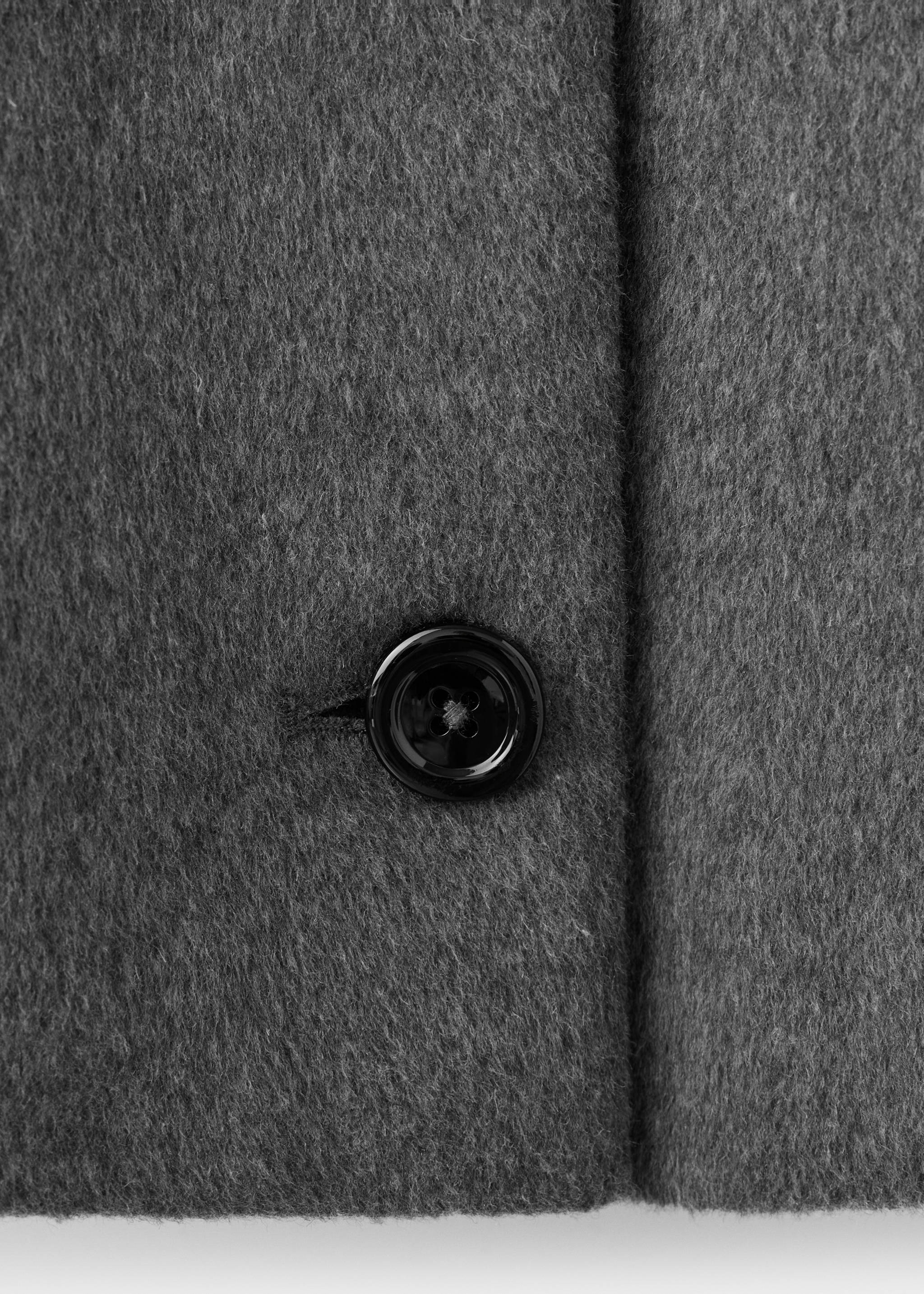 Buttoned wool coat - Details of the article 0