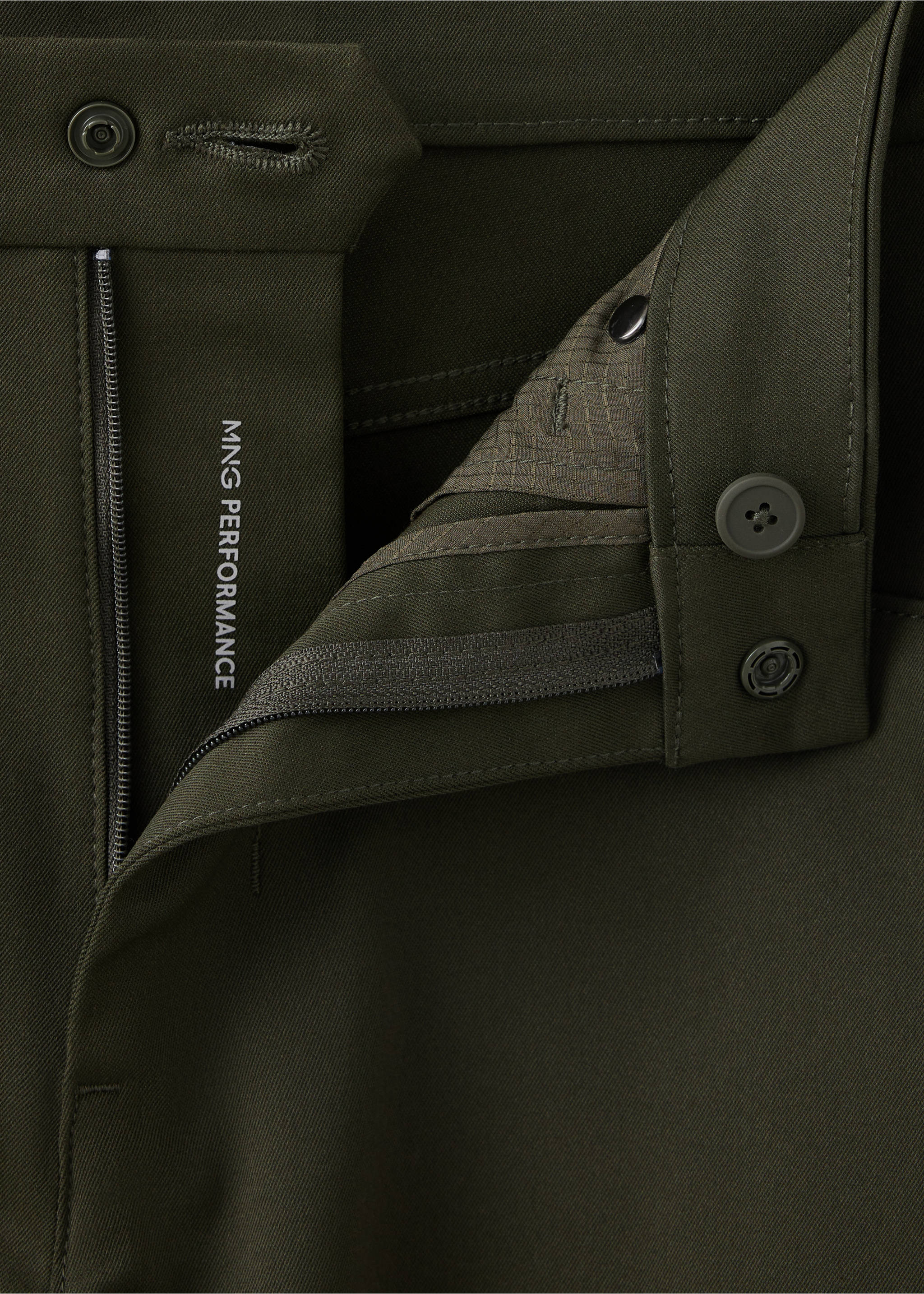 Thermolite® regular fit trousers - Details of the article 0, Khaki. Ref: 37045977-00.