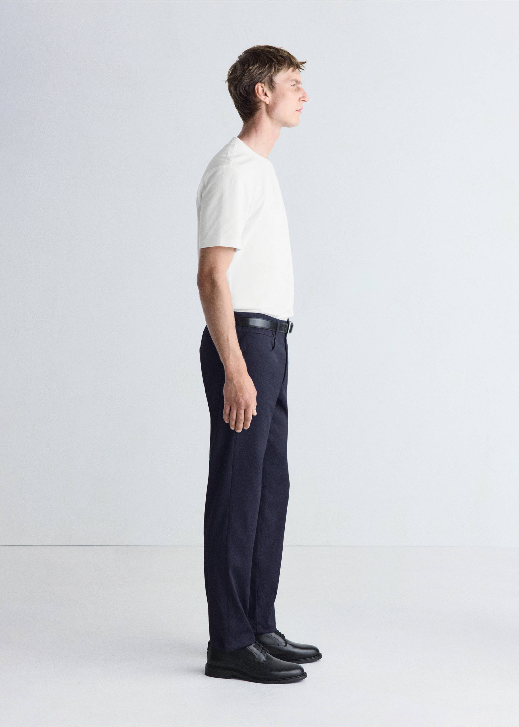 Thermolite® regular fit trousers - Details of the article 2, Navy. Ref: 37045977-00.