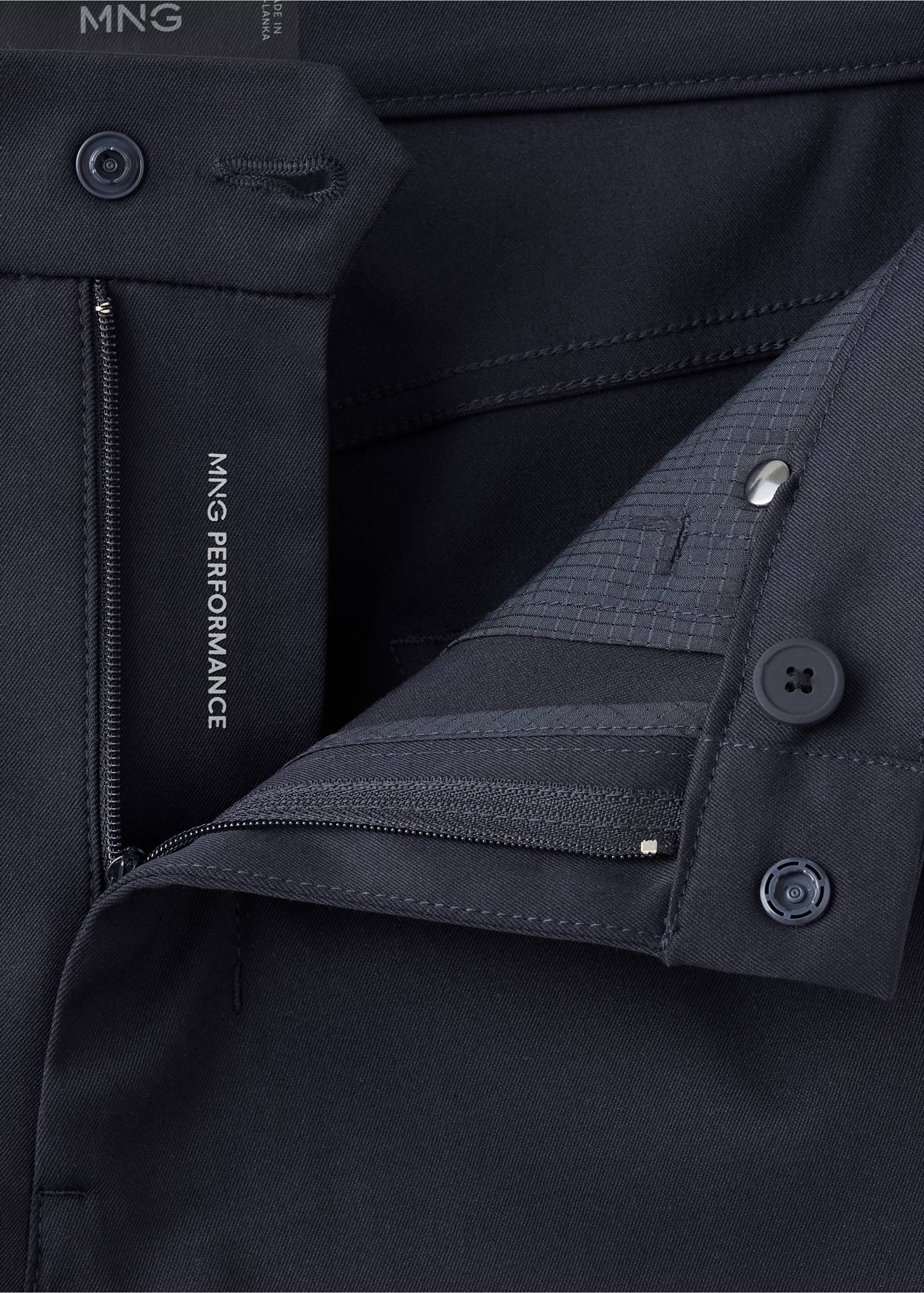 Thermolite® regular fit trousers - Details of the article 8, Navy. Ref: 37045977-00.