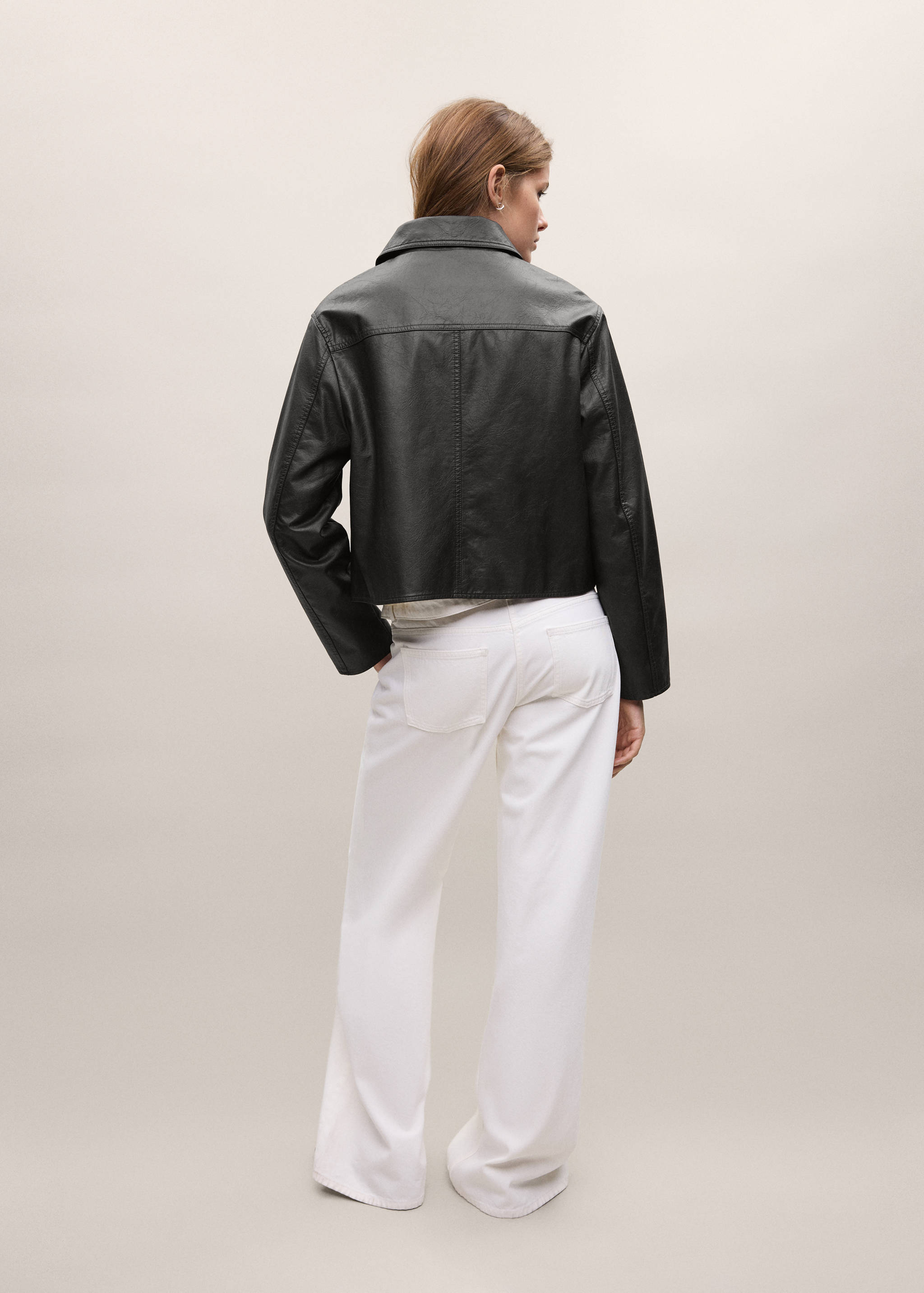 Veste similicuir boutons - Verso de l’article
