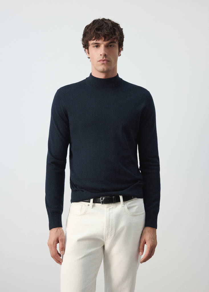 100% merino wool roll-neck jumper - thumbnail 2