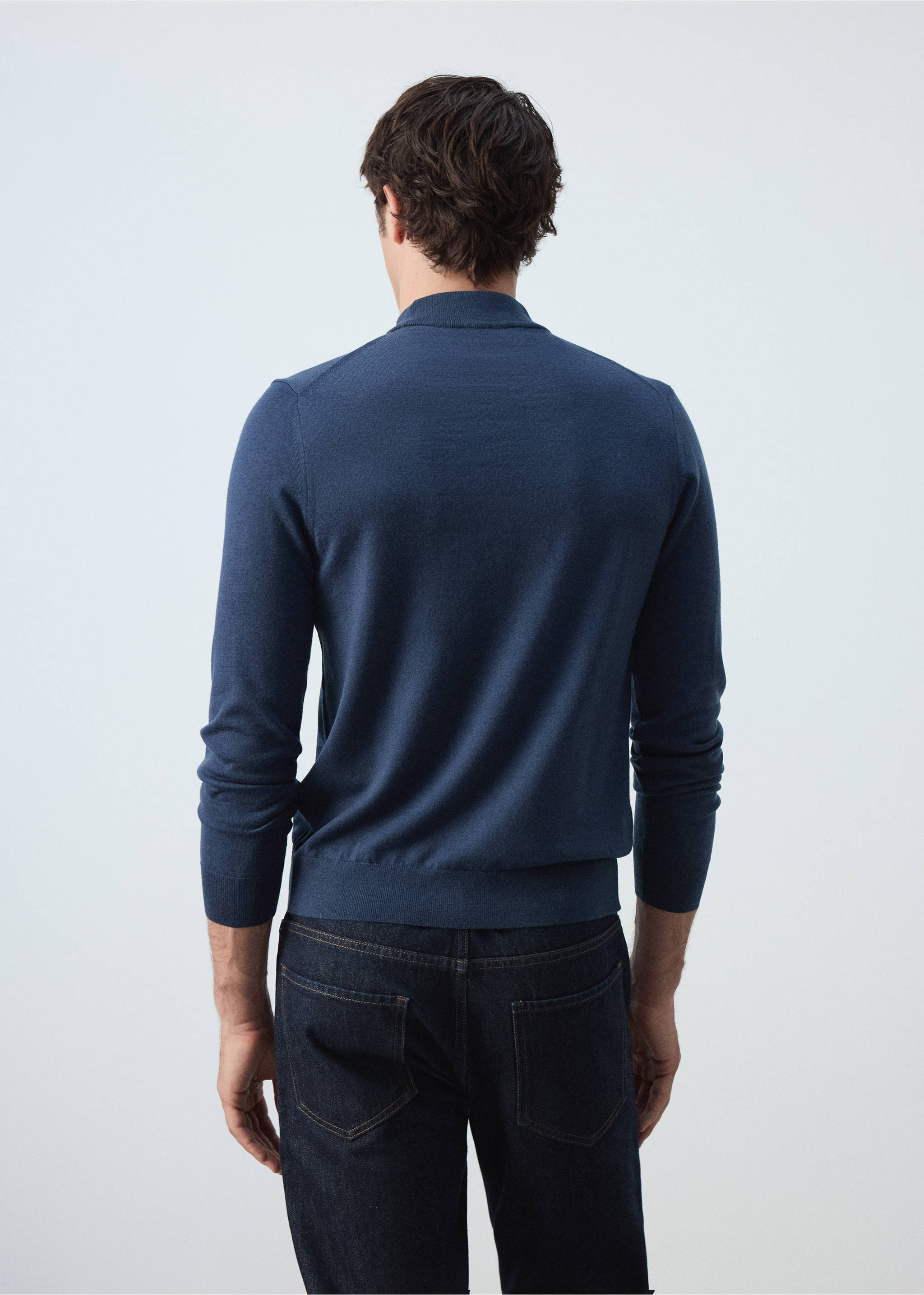 Sweater willym - Обратная сторона изделия, Синяя ночь. Ref: 37045981-00.