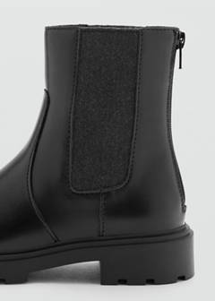 Chelsea boot in leather effect — Black 3