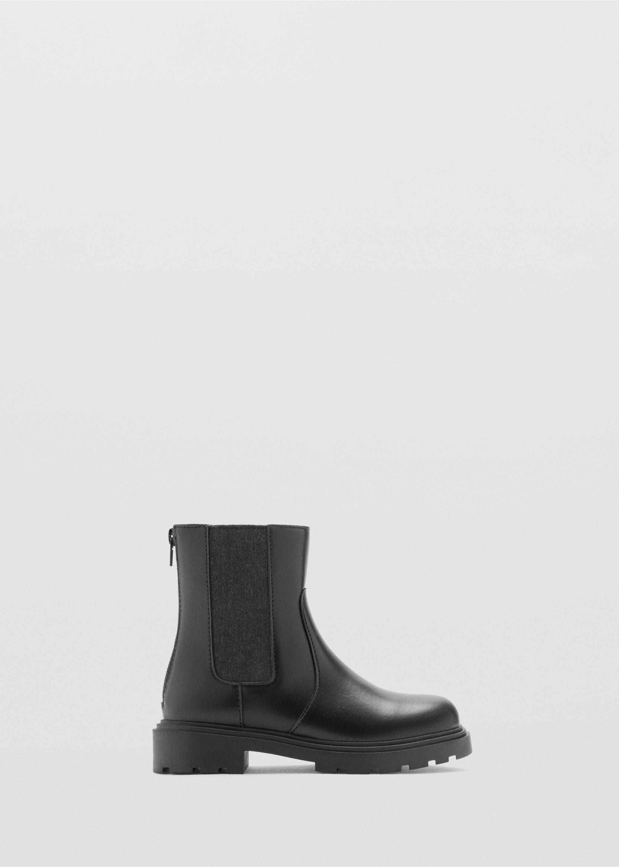 Chelsea boot in leather effect - Article without model, Black. Ref: 37045982-00.