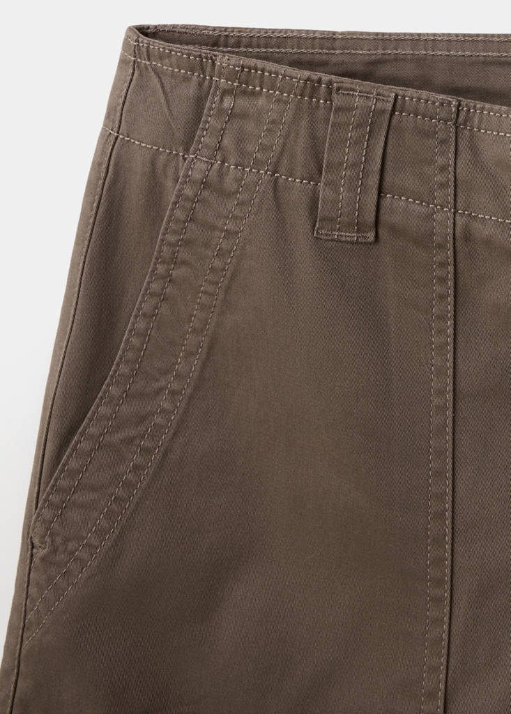 Pockets straight trousers — Brown