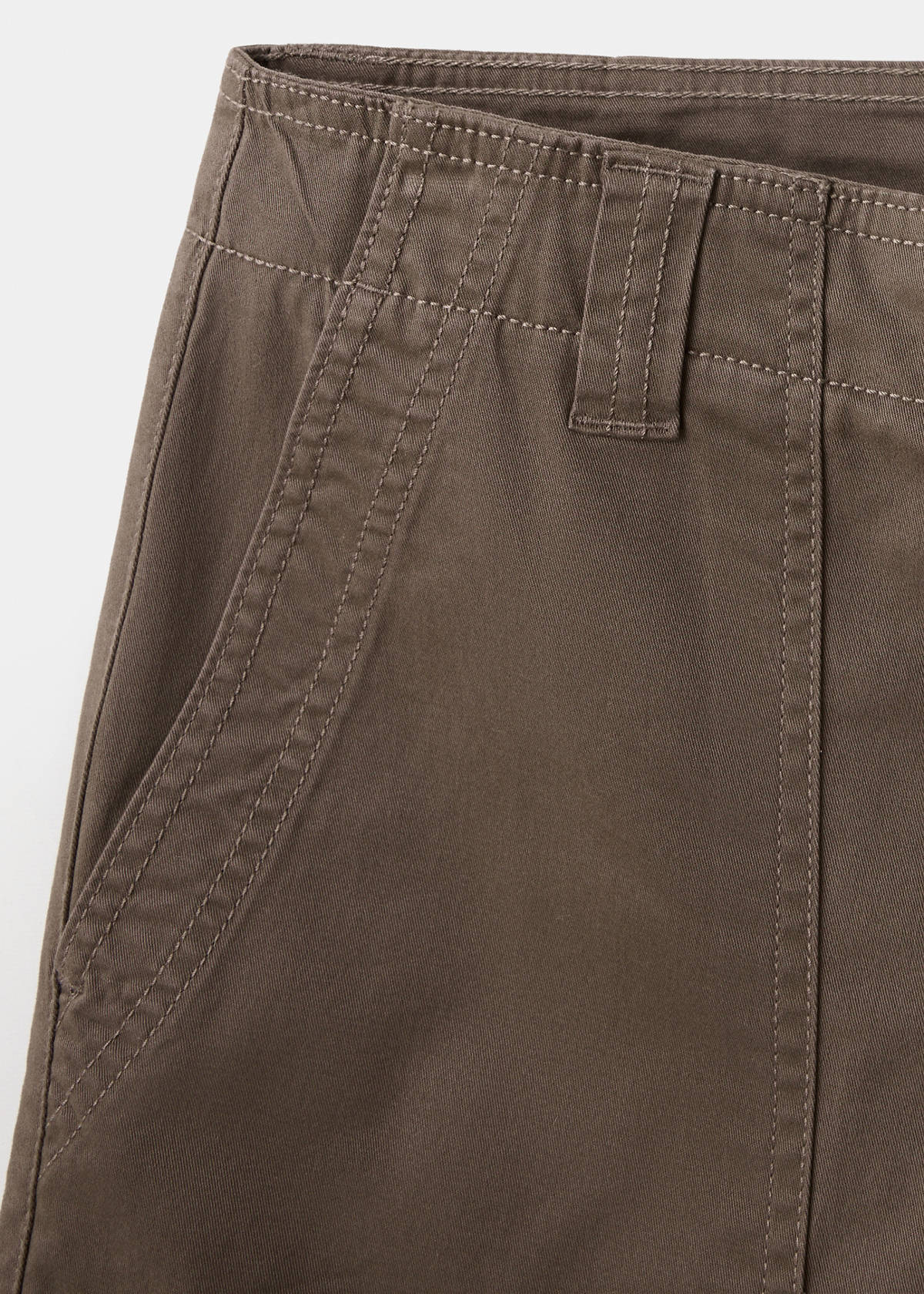 Pockets straight trousers — Brown