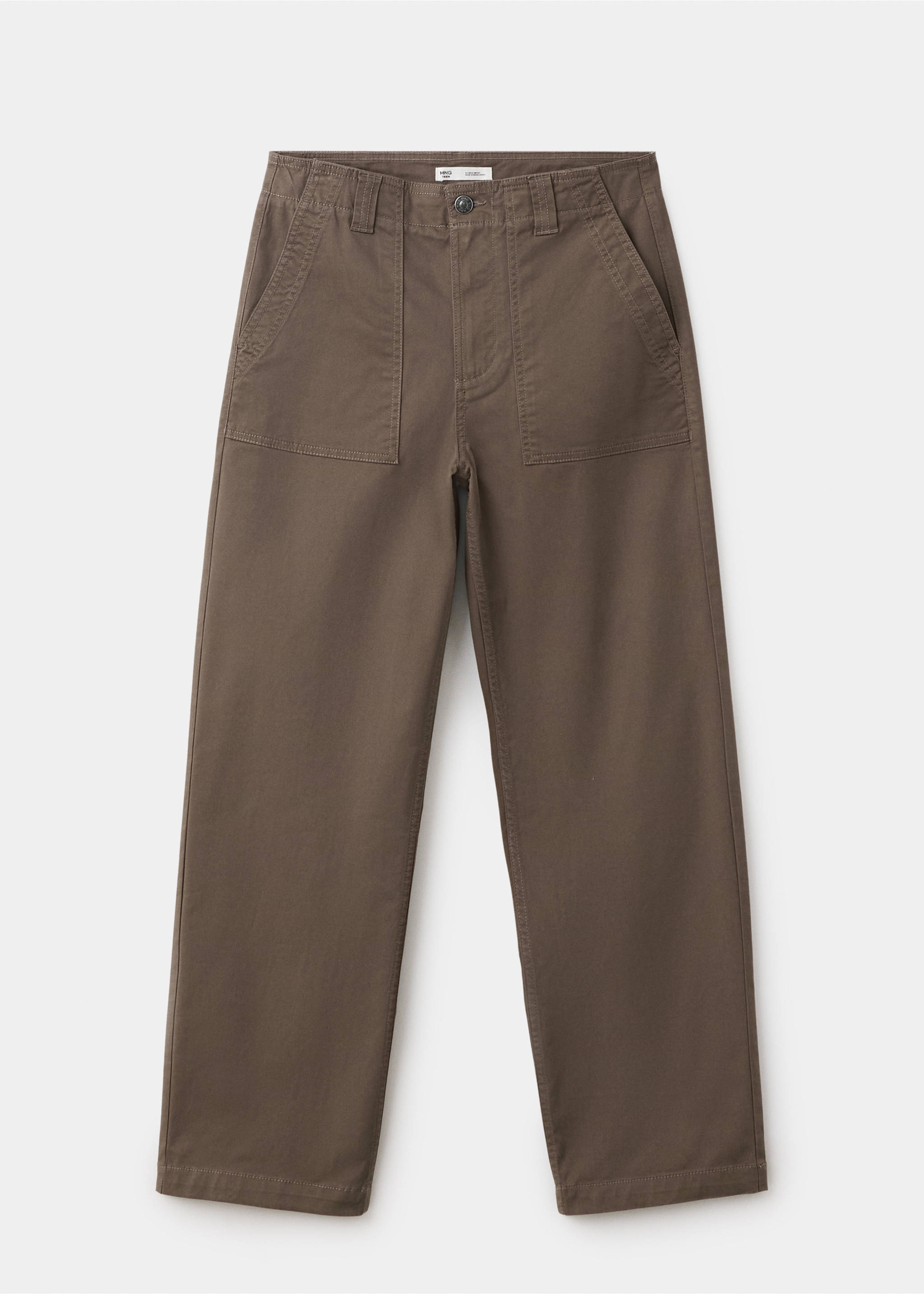 Pockets straight trousers - Article without model, Brown. Ref: 37045983-00.