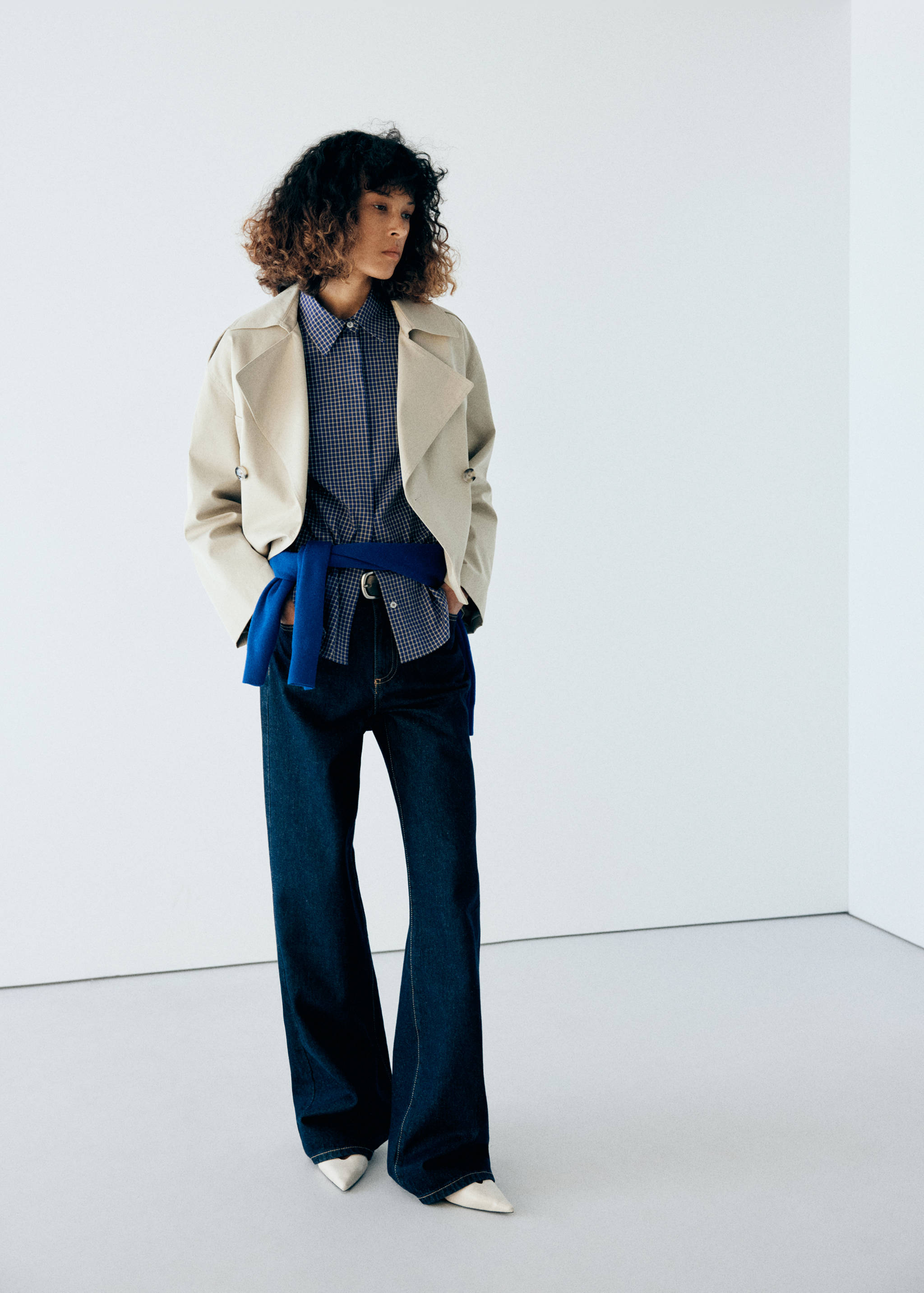 Fitted cotton shirt - General plane