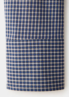 Fitted check shirt — Navy 8