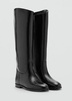 Leather high boots — Black 3