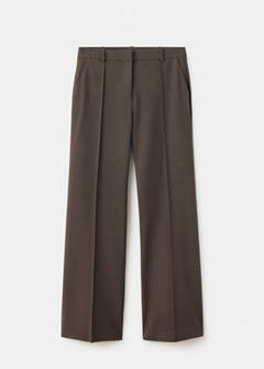 Flared trousers with seams — Medium Brown 8
