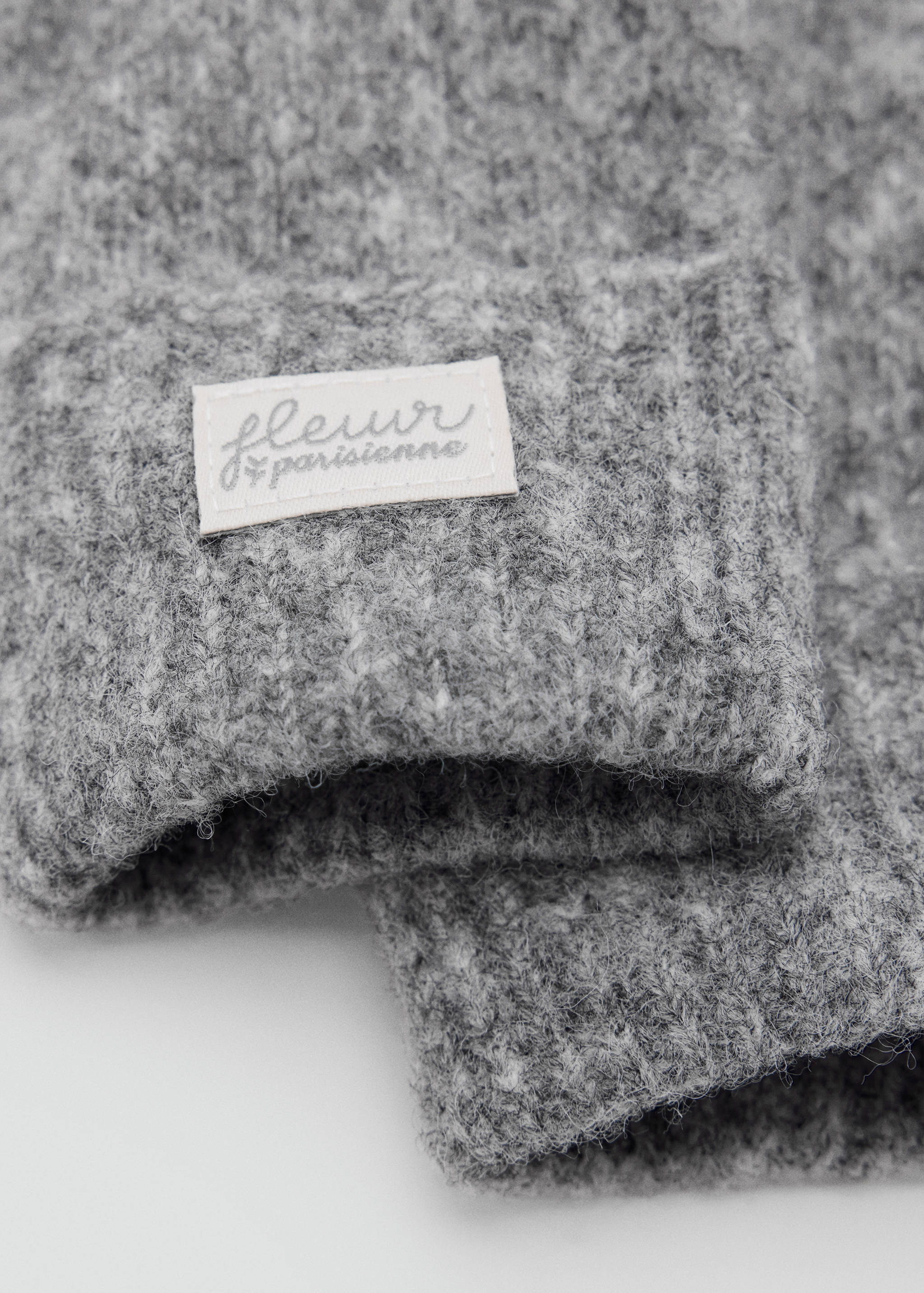 Knitted wool-blend gloves - Medium plane