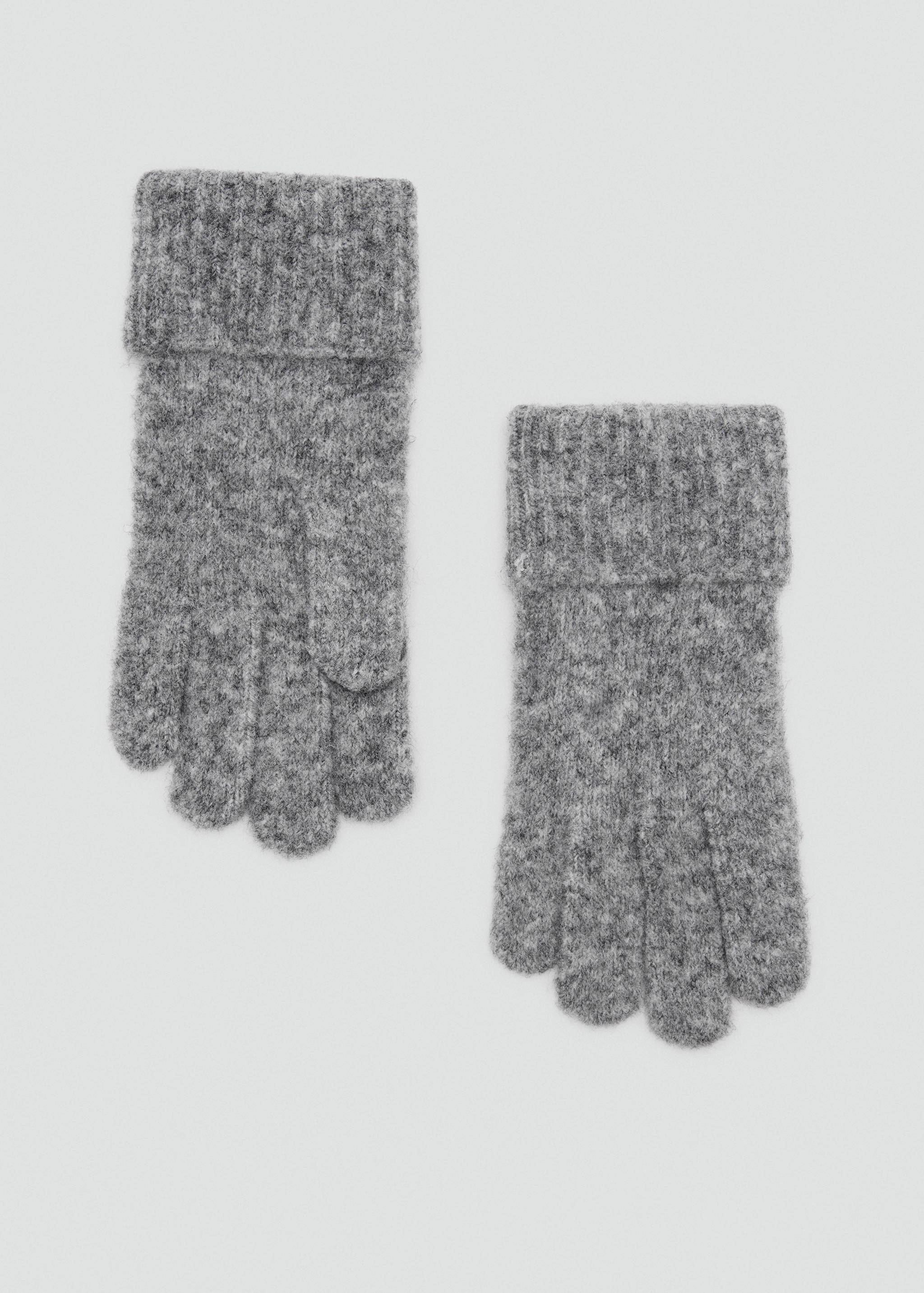 Knitted wool-blend gloves - Article without model