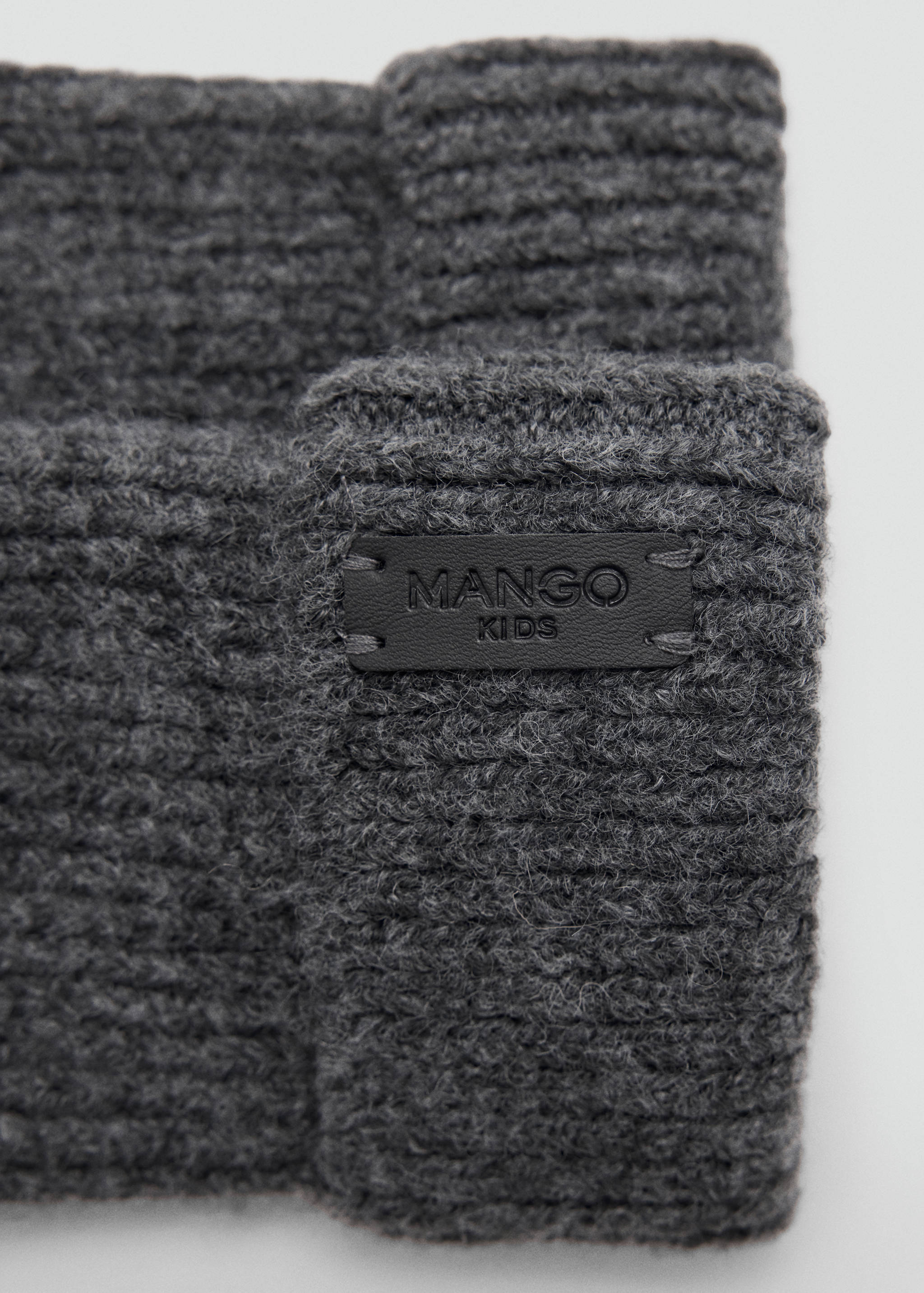 Turn-up cuff ribbed gloves - Details of the article 1