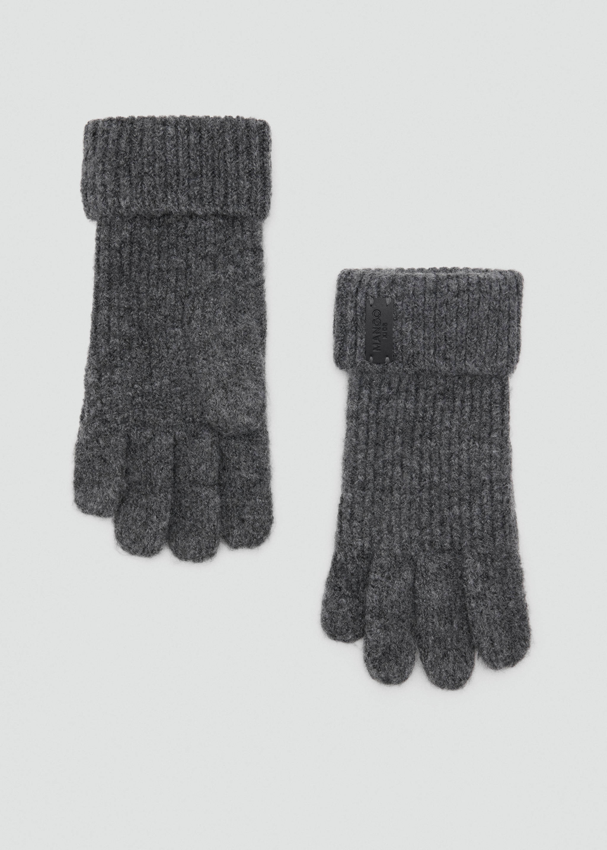 Turn-up cuff ribbed gloves - Article without model