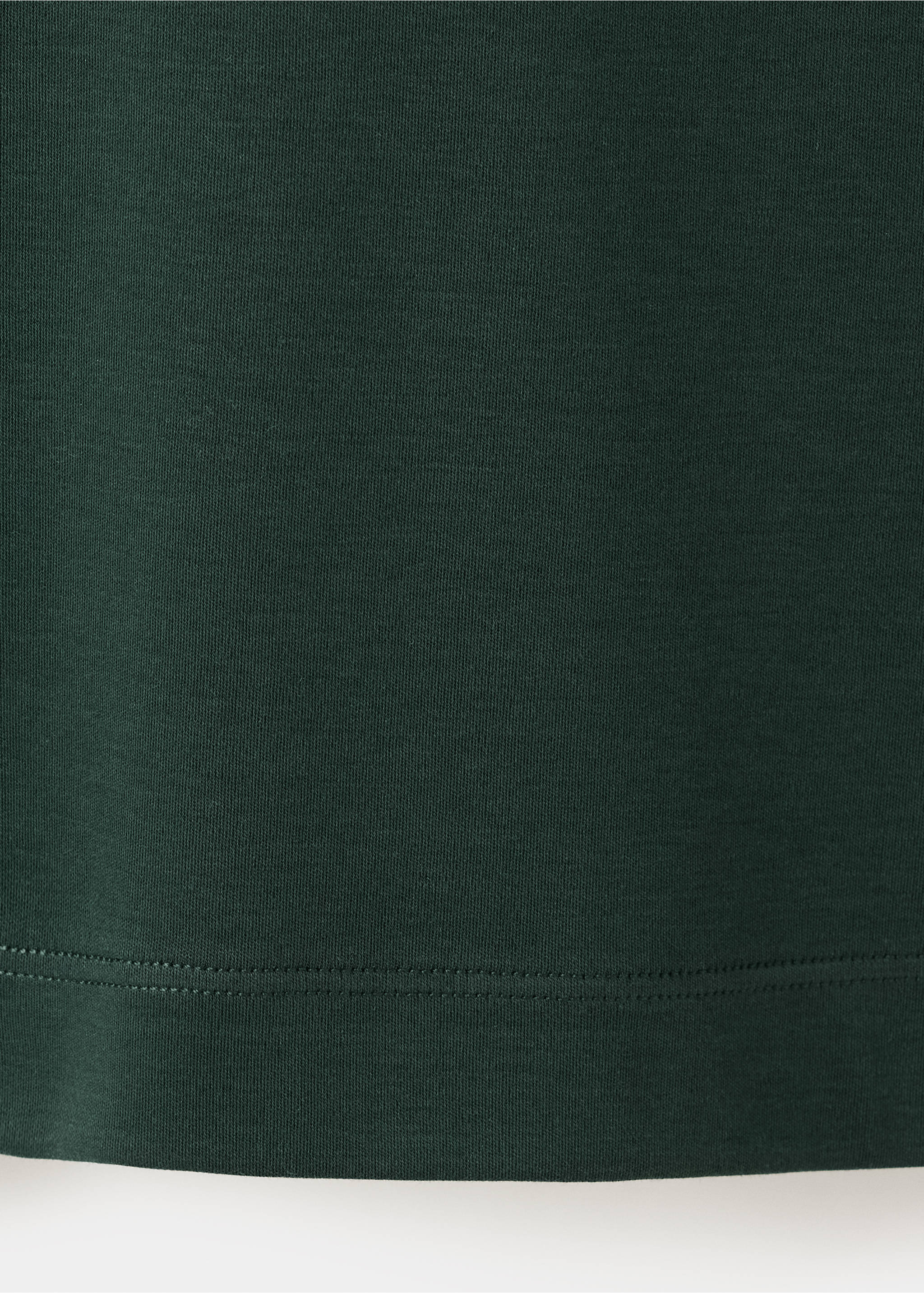 100% cotton T-shirt regular fit - Details of the article 0, Dark Green. Ref: 37045999-00.
