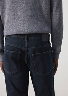 Ben cropped tapered-fit jeans — Deep Dark Blue 6