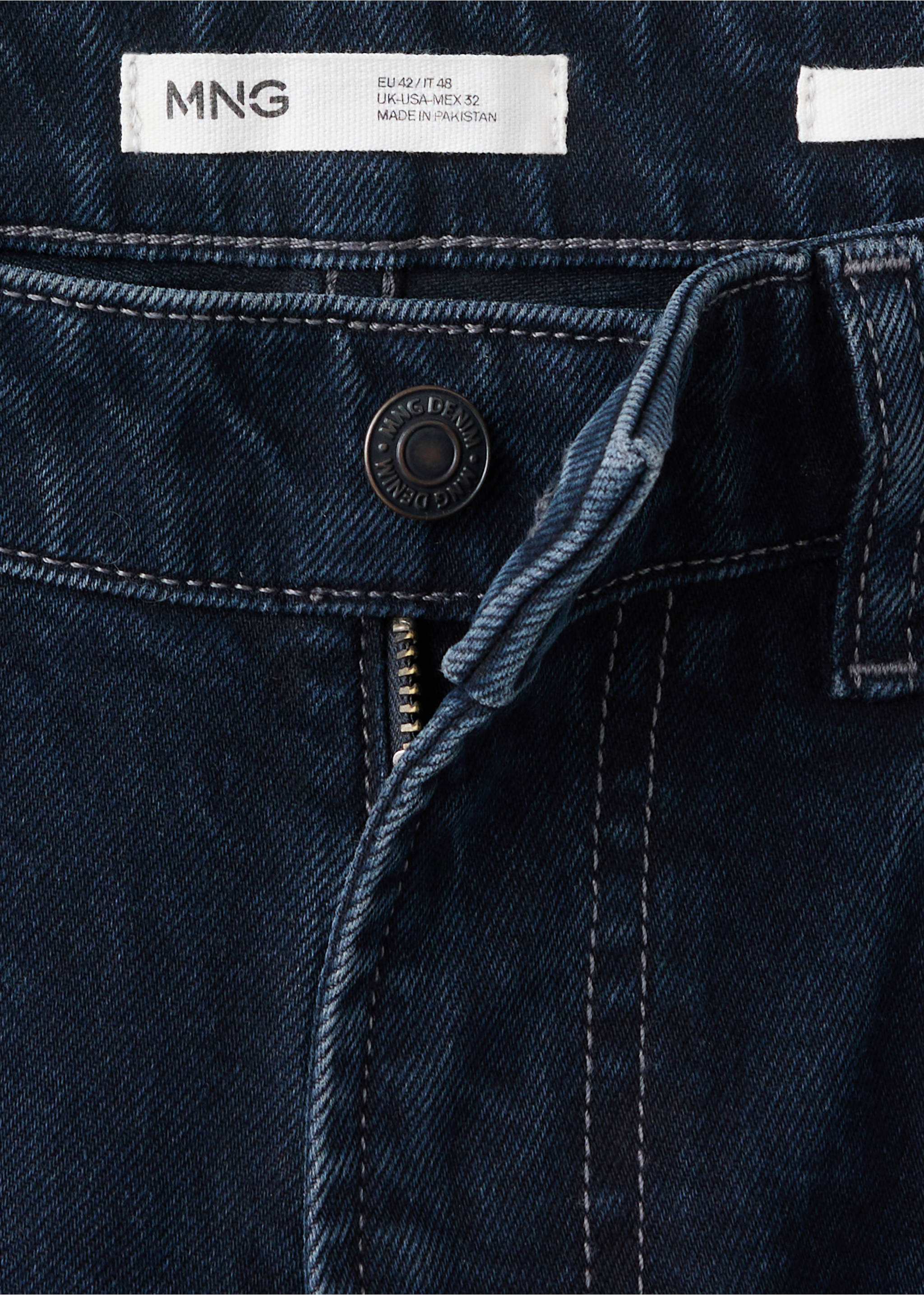 Ben cropped tapered-fit jeans - Details of the article 8, Deep Dark Blue. Ref: 37046000-00.
