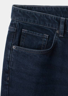 Ben cropped tapered-fit jeans — Deep Dark Blue 9