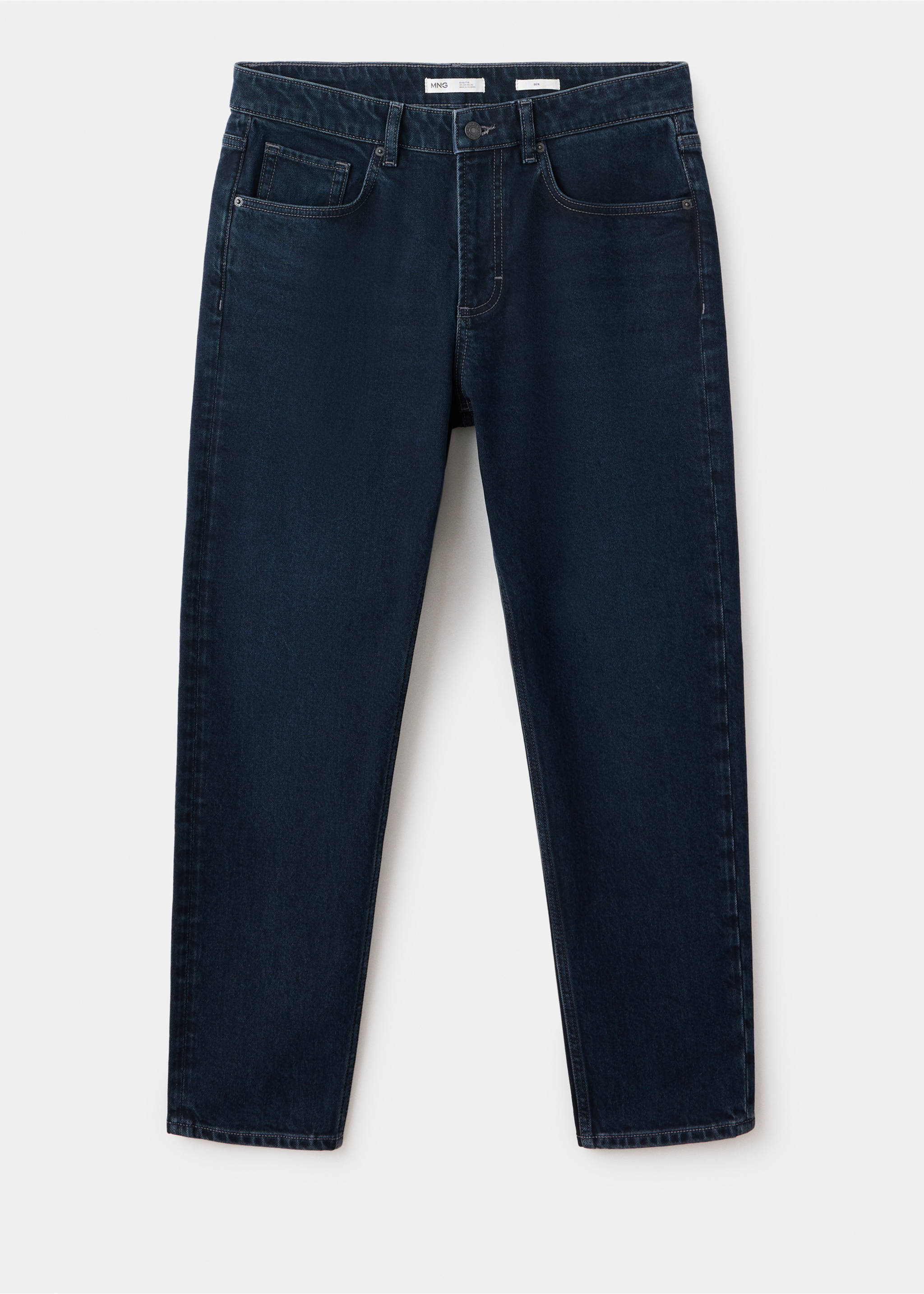 Ben cropped tapered-fit jeans - Article without model, Deep Dark Blue. Ref: 37046000-00.