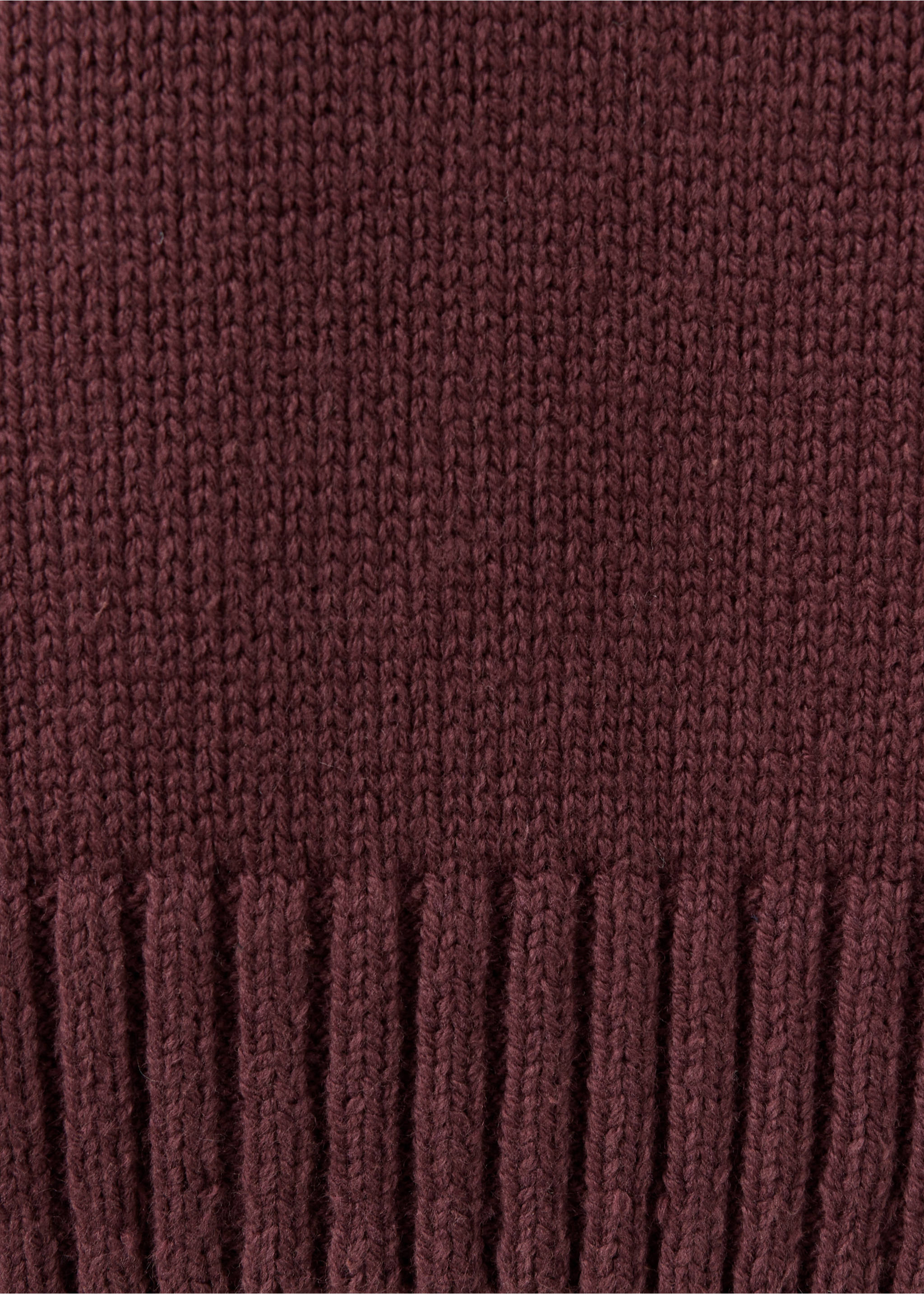 Medium-knit sweater - Details of the article 0, Burgundy. Ref: 37046003-00.