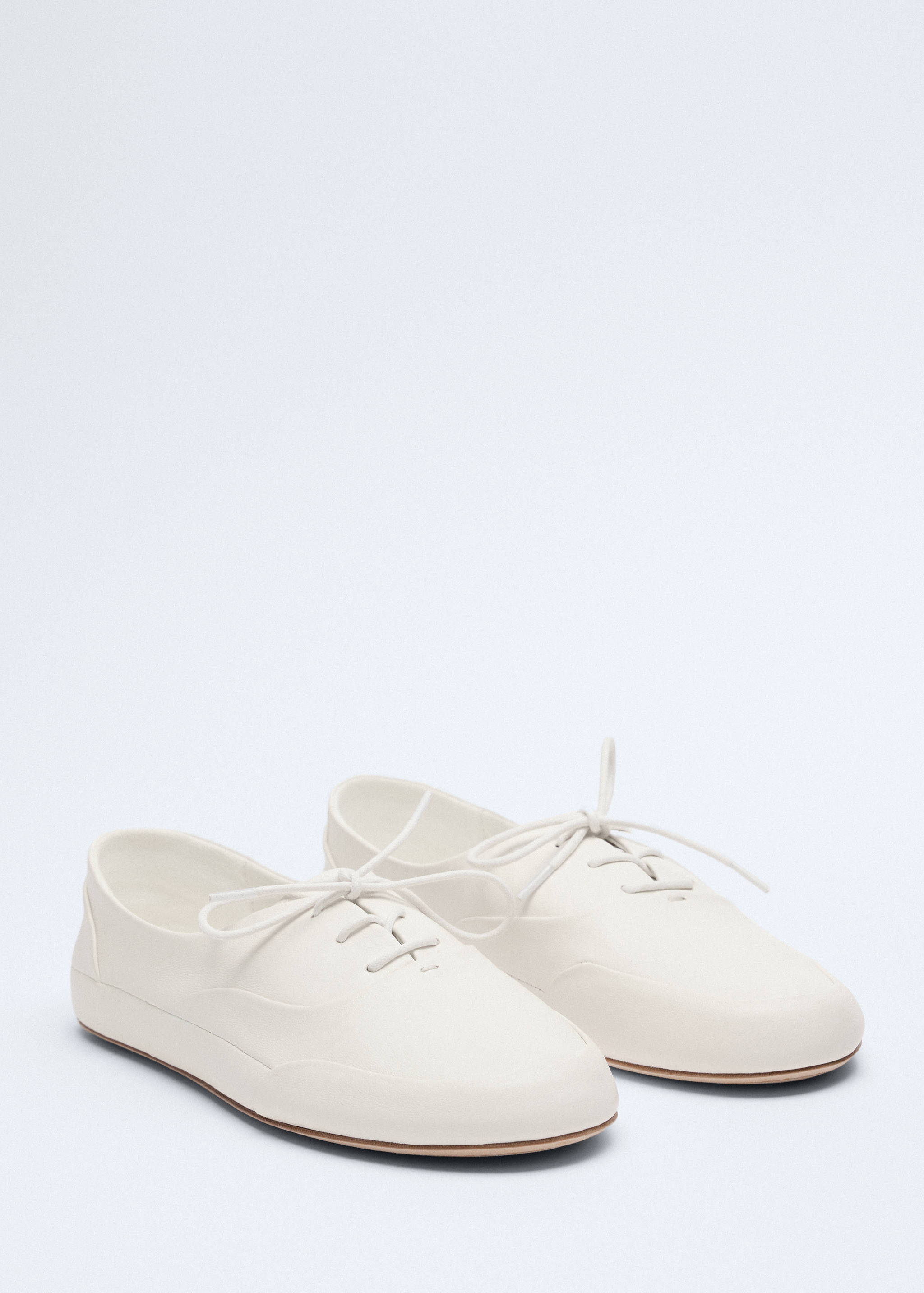 Lace-up leather sneakers - Medium plane