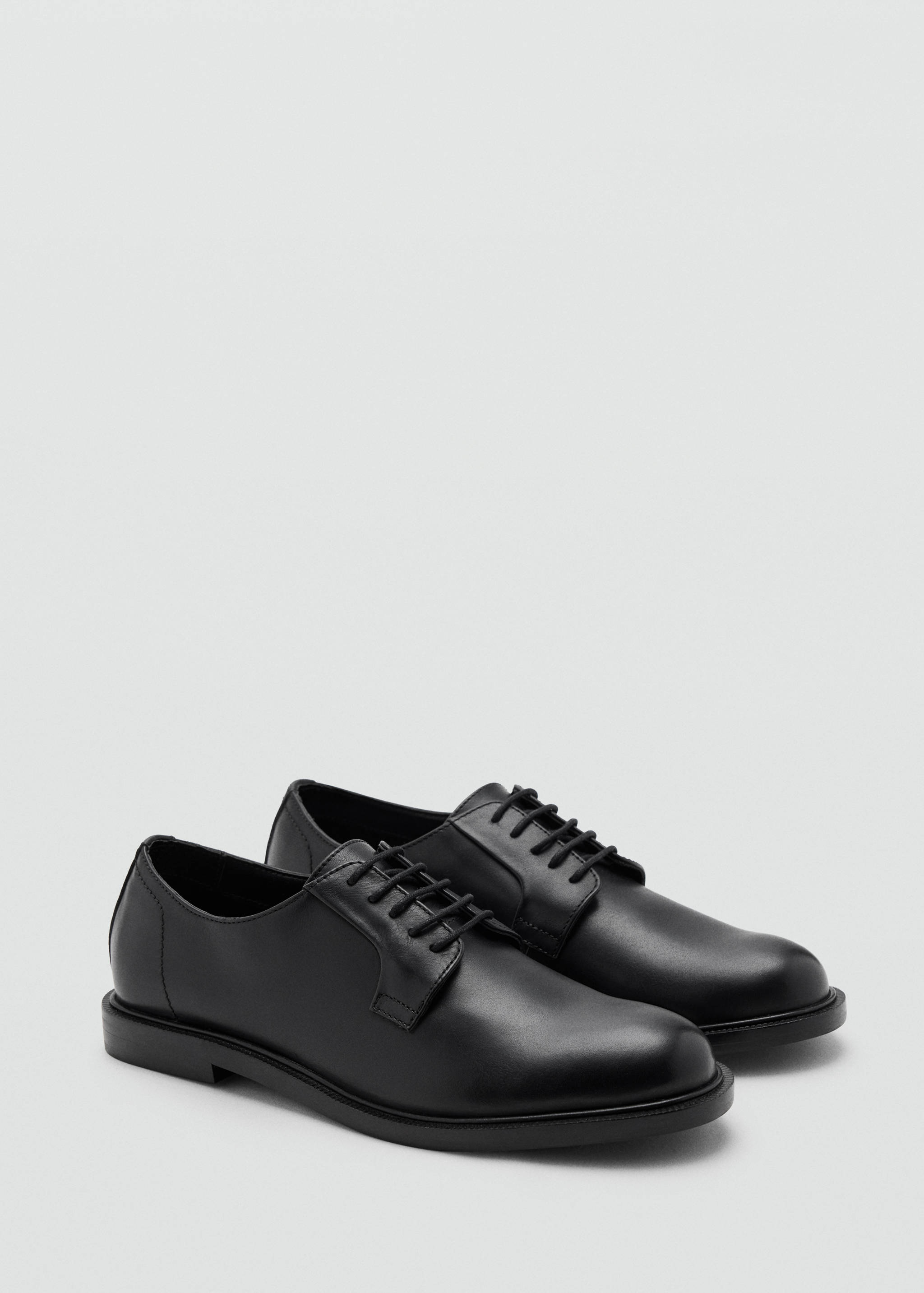 Lace-up leather shoes - Medium plane