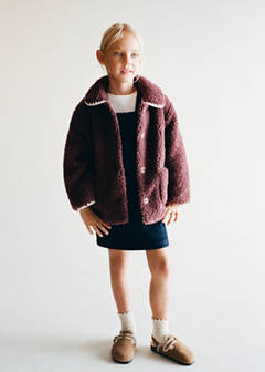 Teddy coat — Cherry 3