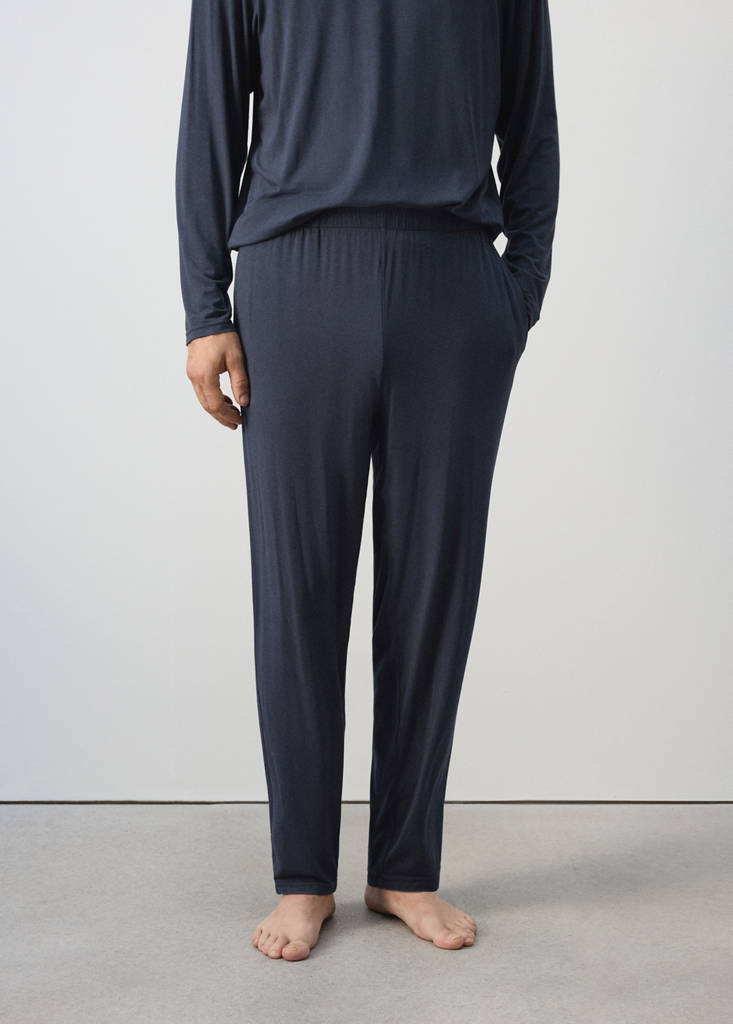 Pack of long modal pyjamas — Navy
