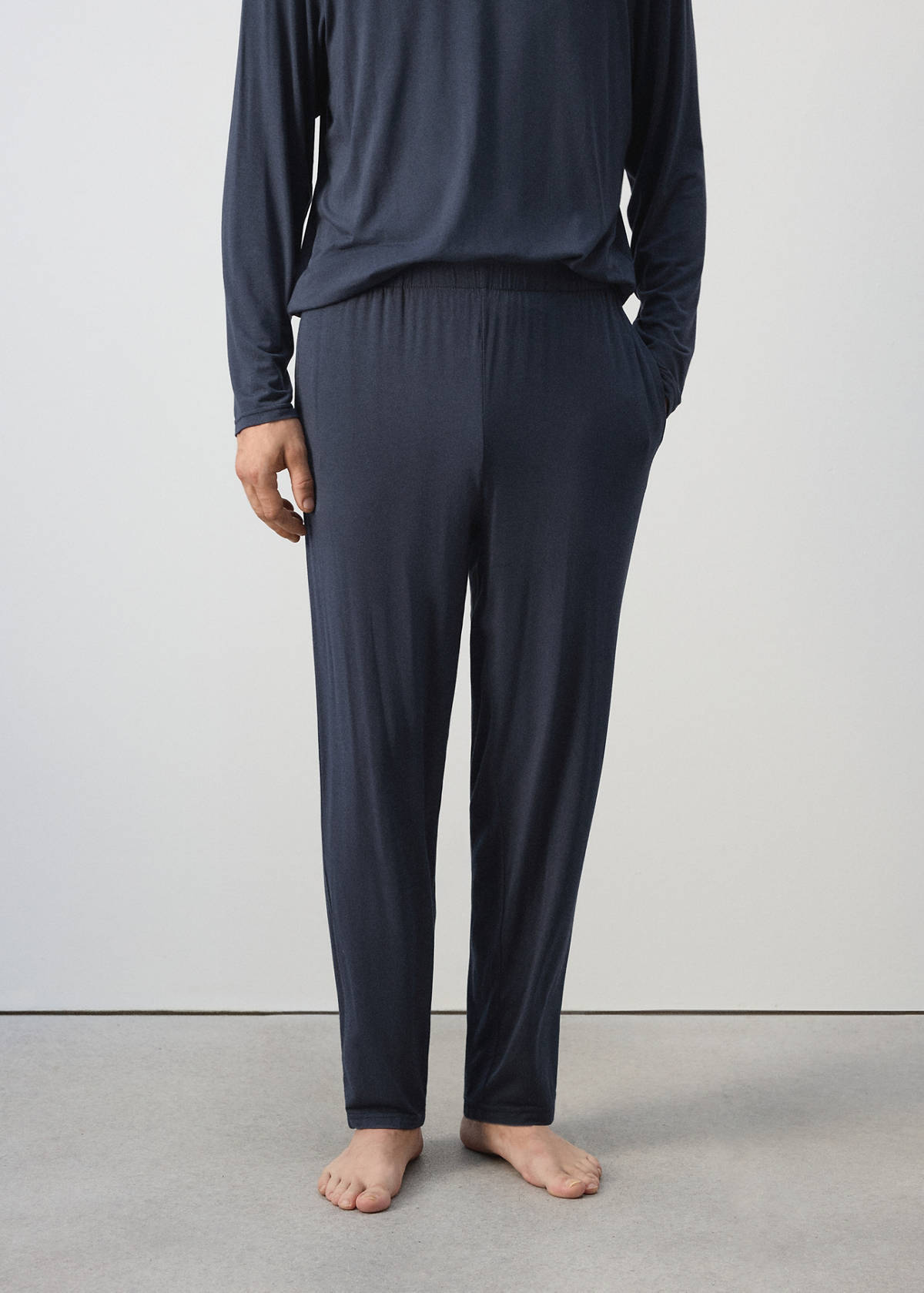 Pack of long modal pyjamas — Navy