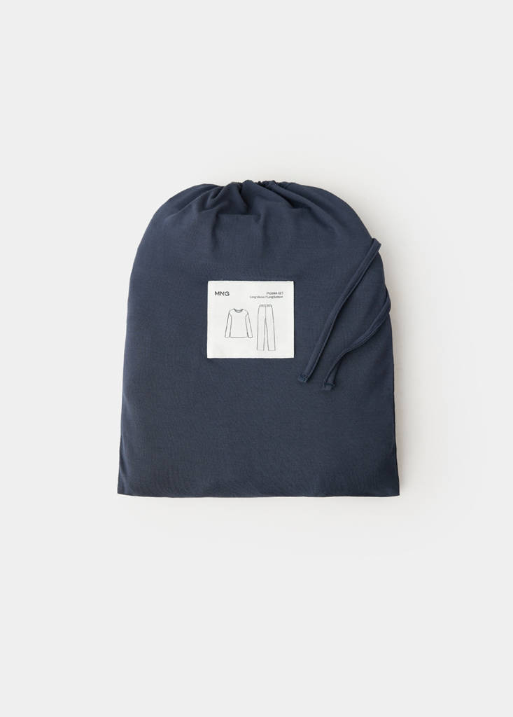 Pack of long modal pyjamas — Navy