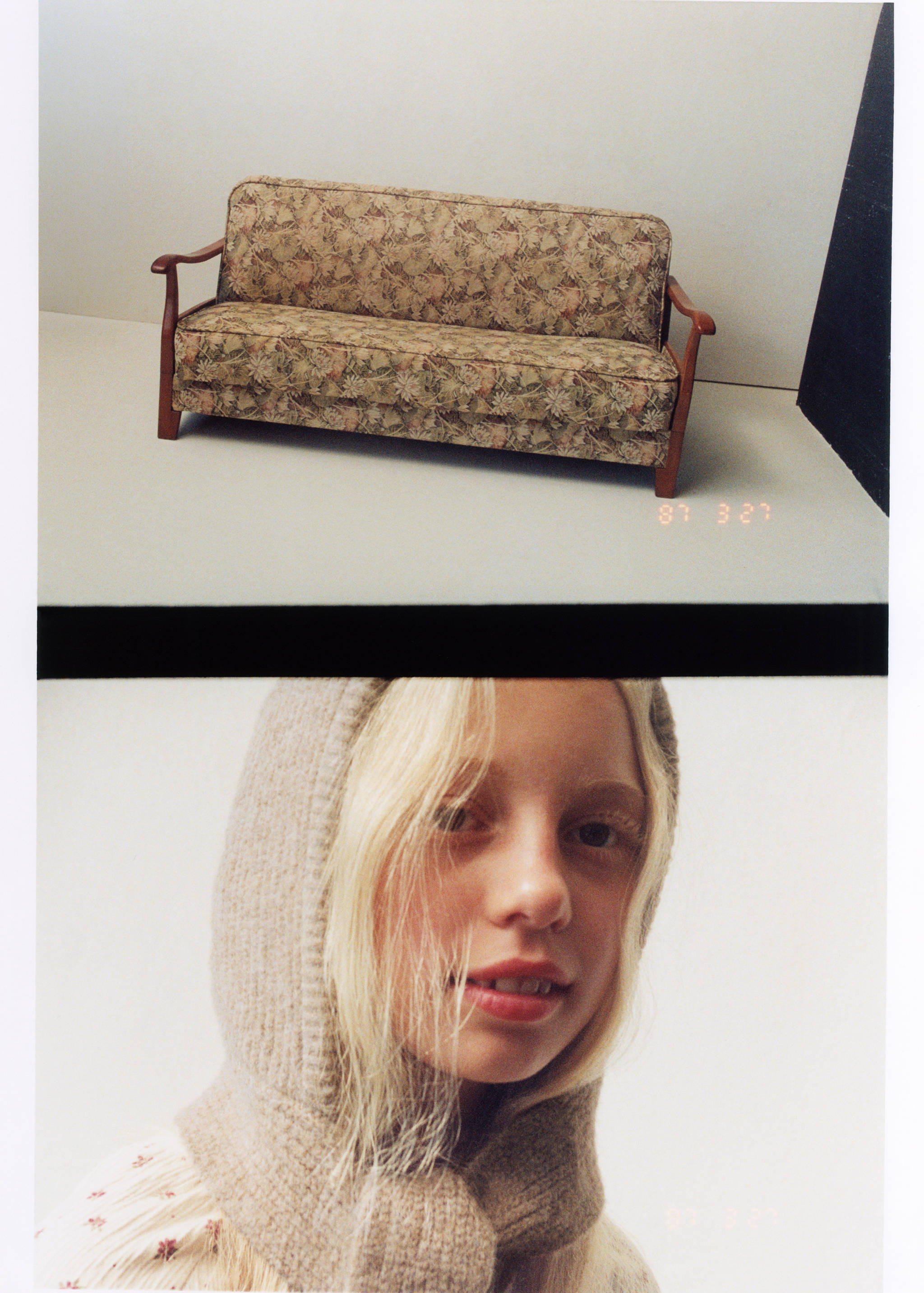 Knit bonnet with bow closure - Details of the article 5