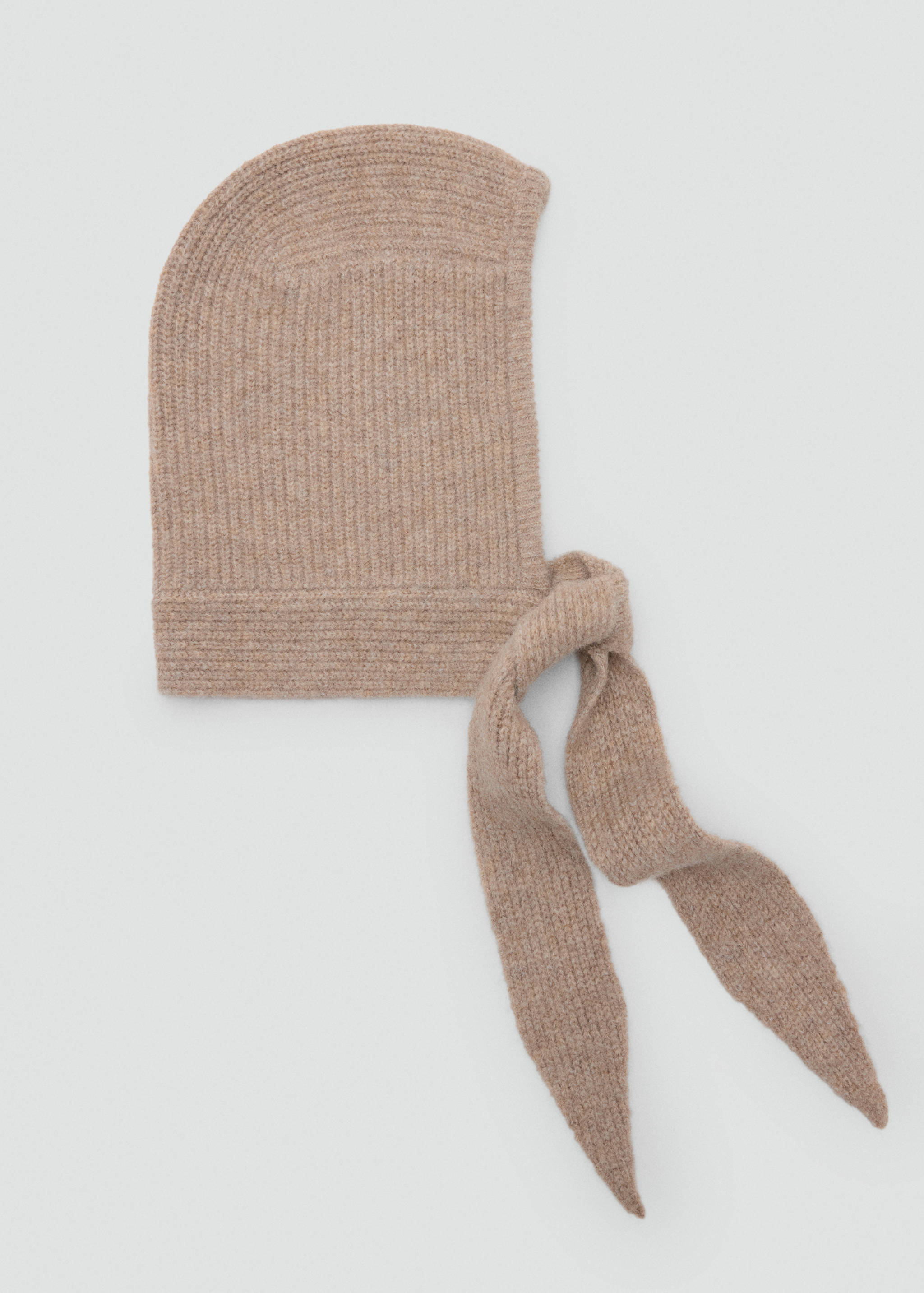 Knit bonnet with bow closure - Article without model