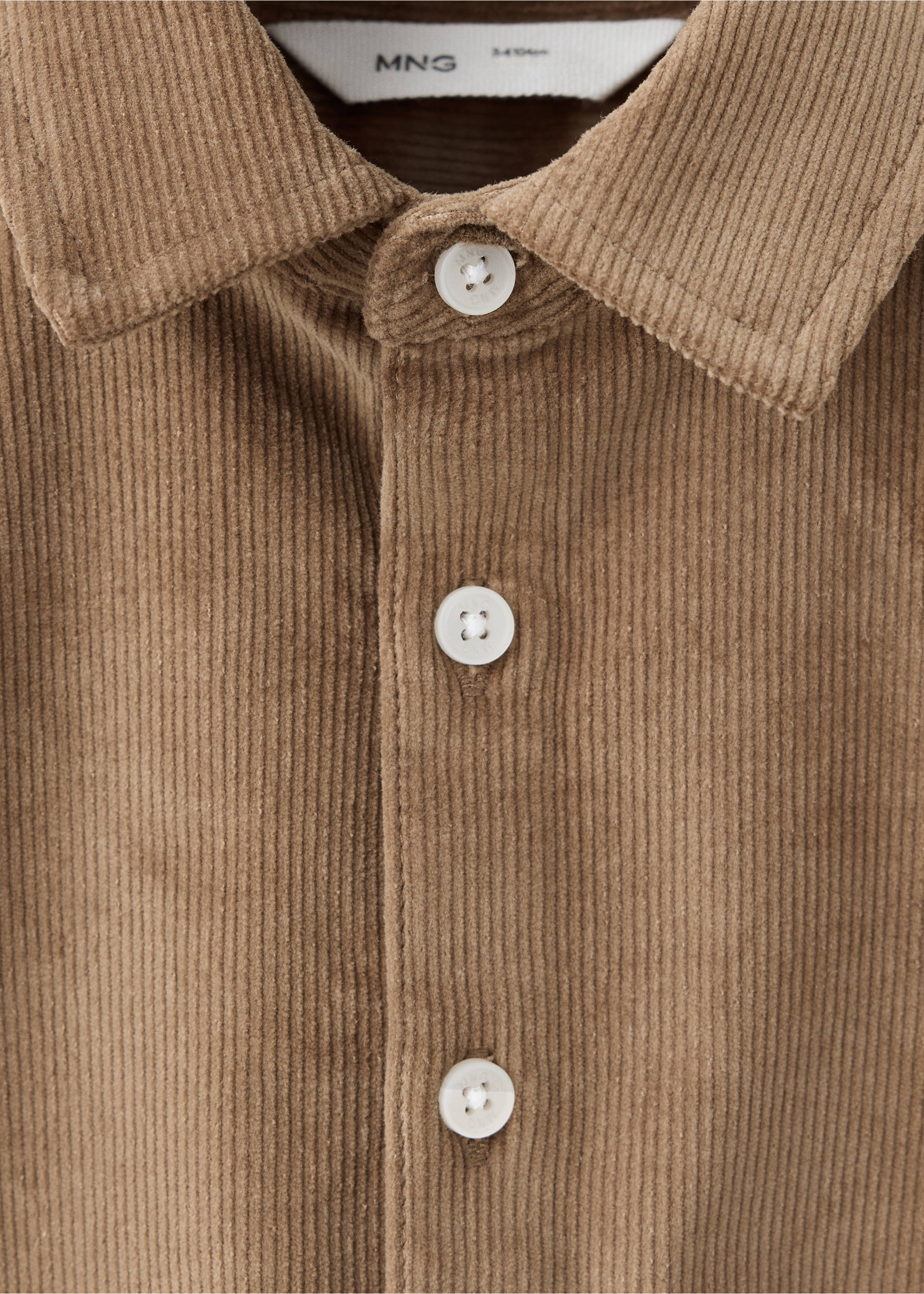 Shirt coenb - Details of the article 8, Tobacco Brown. Ref: 37046336-00.