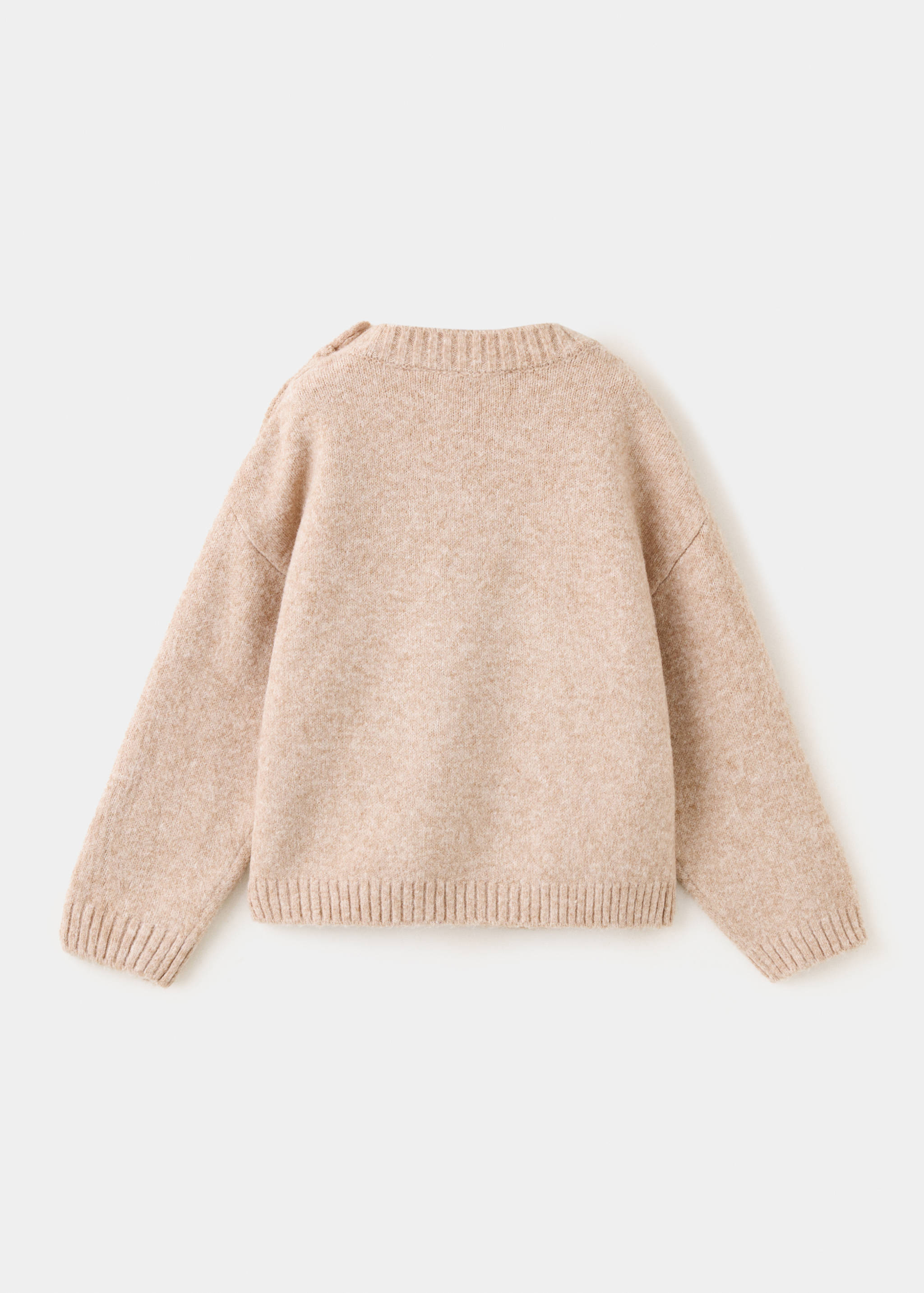 Chunky-knit bear sweater - Reverse of the article