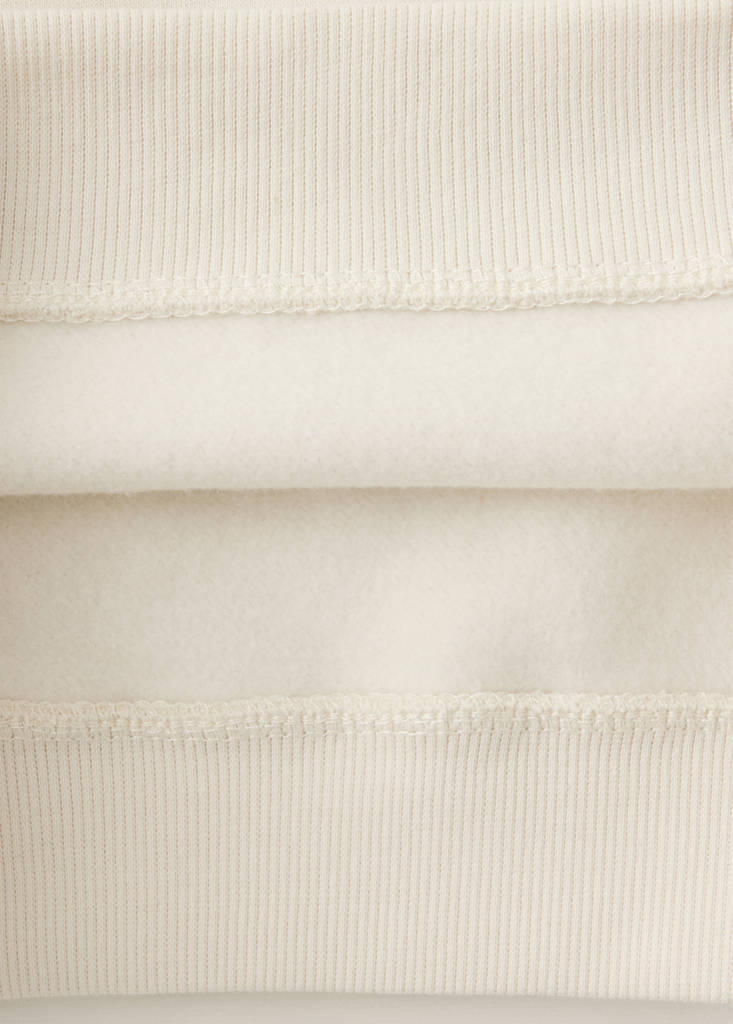 Sweatshirt with embroidered detail — Sand