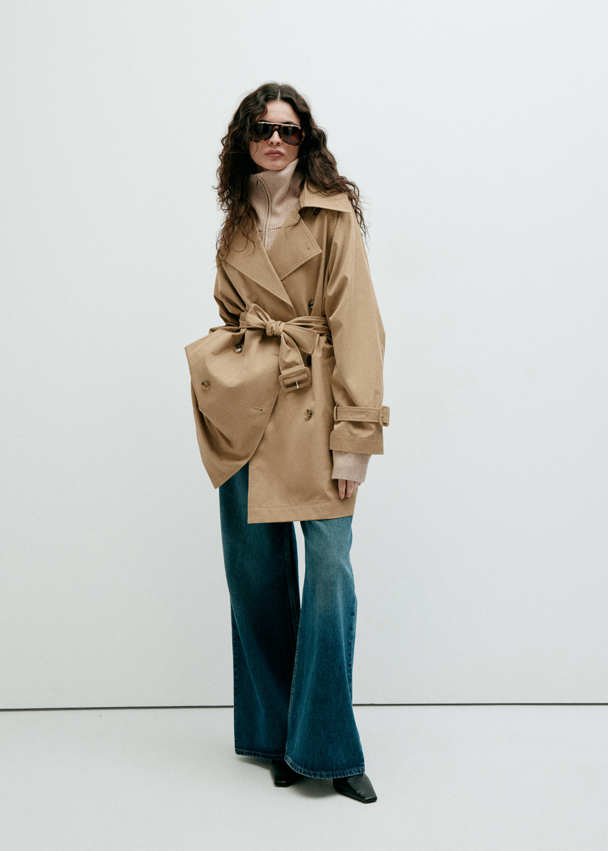 Trench midi ceinture - Plan général