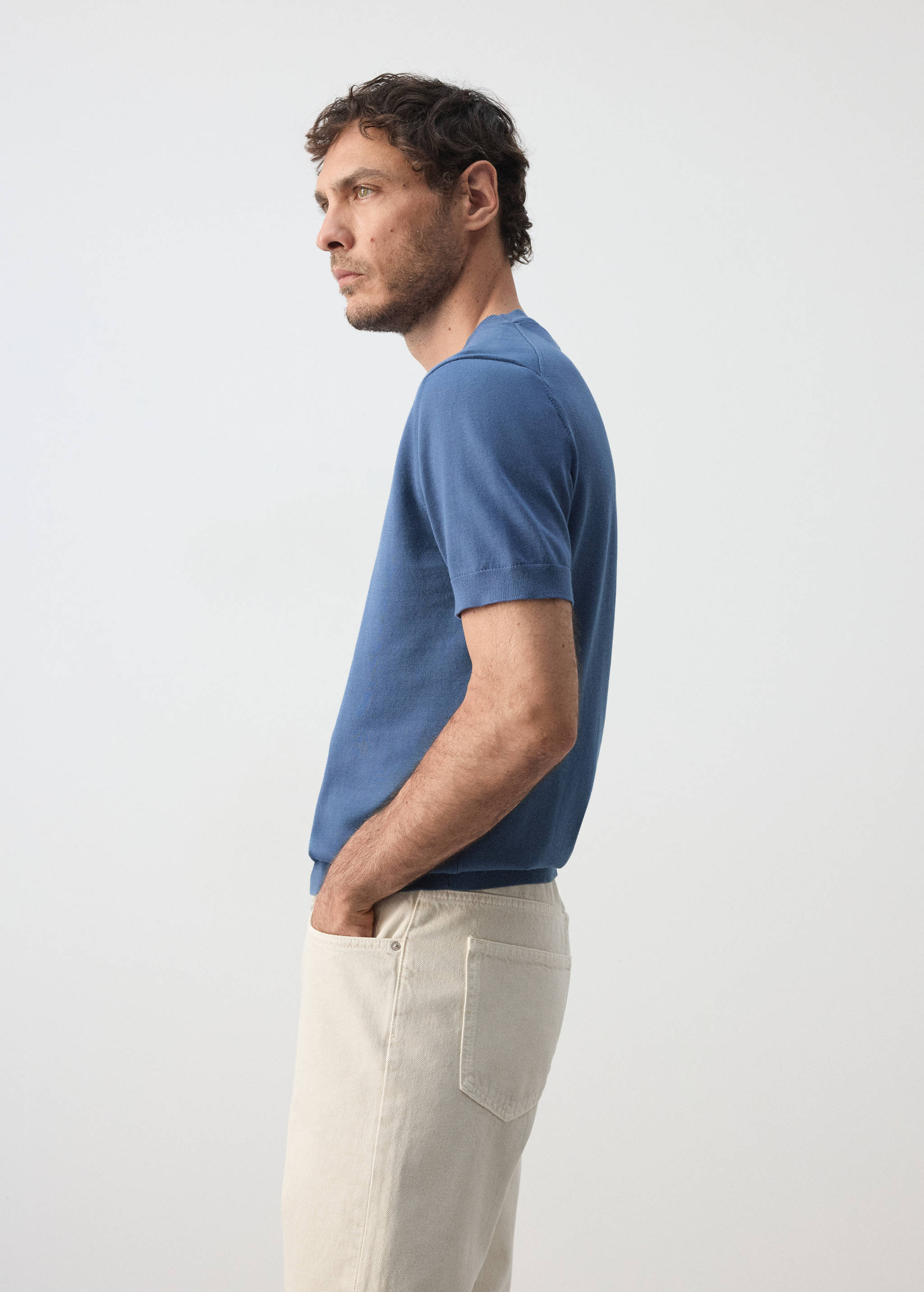 T-shirt 100 % coton en maille fine - Détail de l'article 2